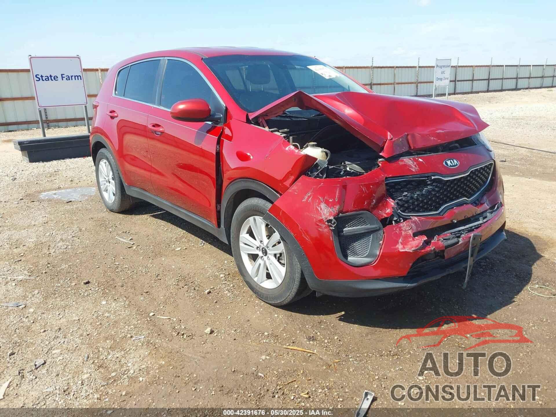 KIA SPORTAGE 2017 - KNDPM3AC4H7134333