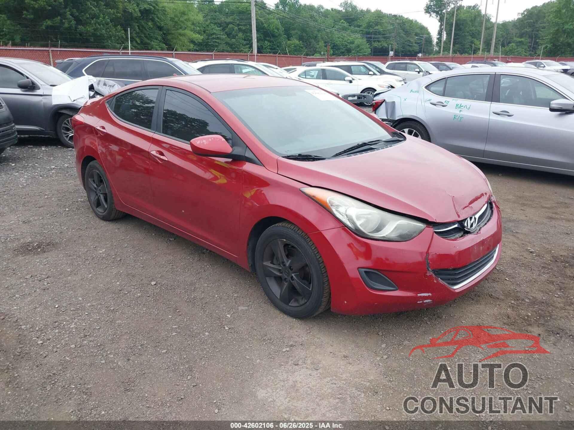 HYUNDAI ELANTRA 2011 - KMHDH4AE6BU139245