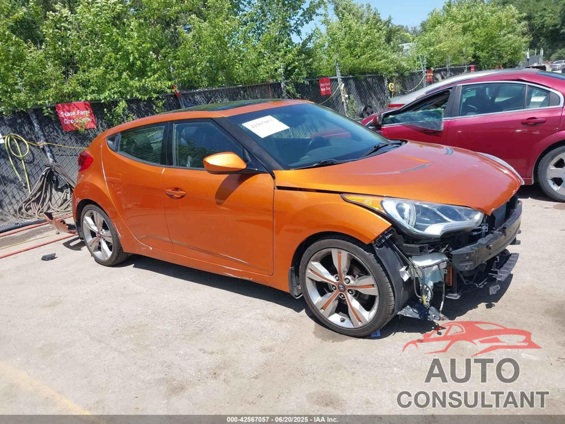 HYUNDAI VELOSTER 2013 - KMHTC6AD8DU175373