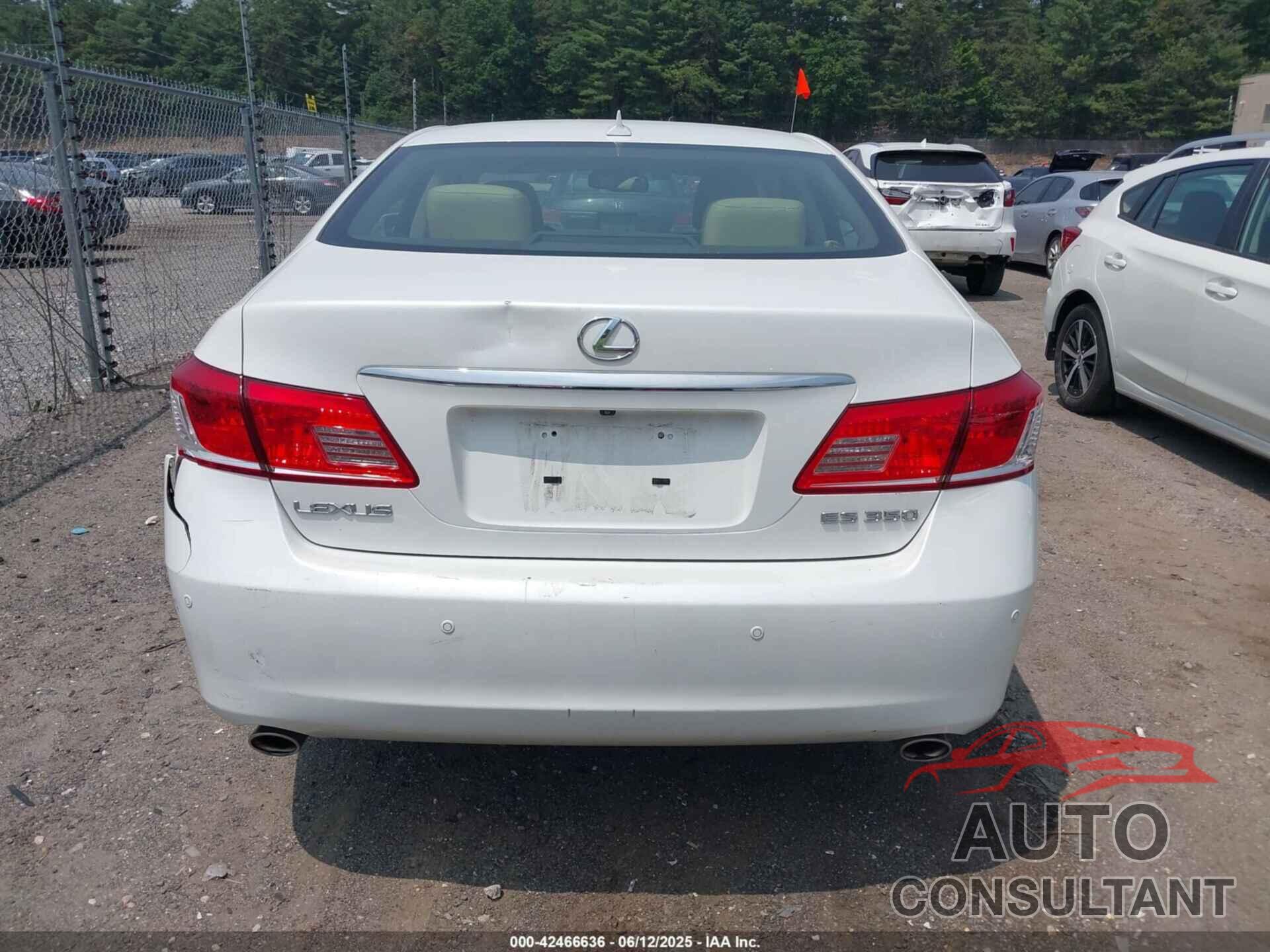 LEXUS ES 350 2010 - JTHBK1EG4A2401960