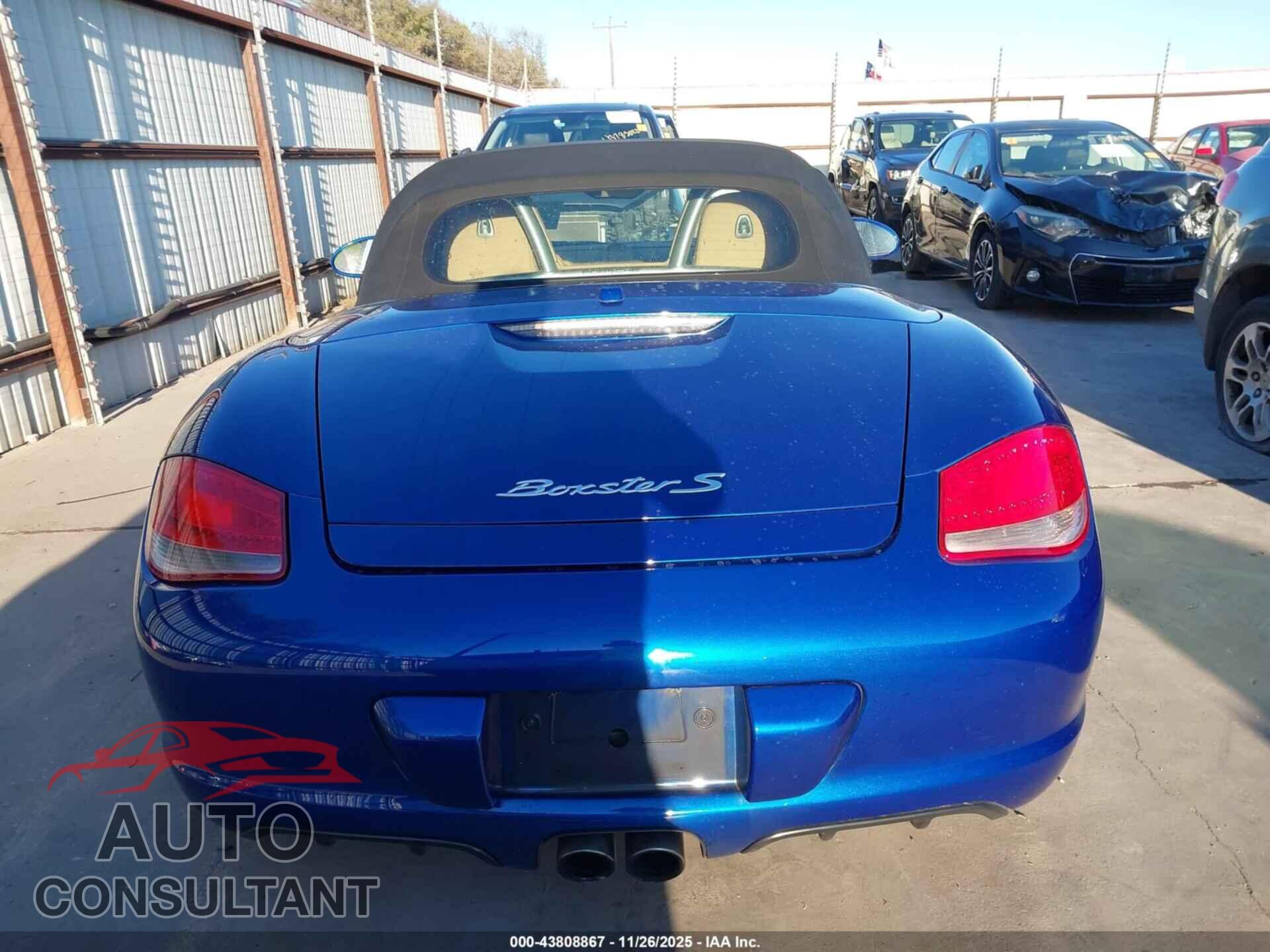 PORSCHE BOXSTER 2011 - WP0CB2A84BS730153