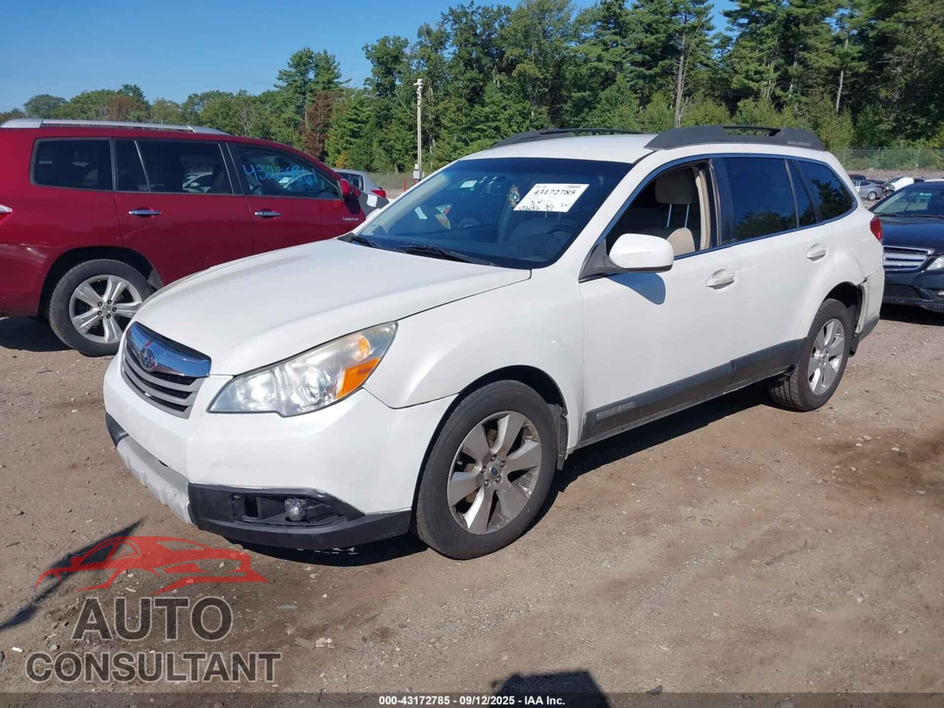 SUBARU OUTBACK 2012 - 4S4BRBJC2C3229295