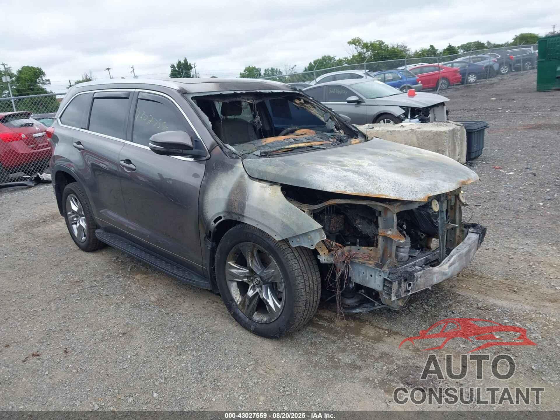TOYOTA HIGHLANDER 2019 - 5TDDZRFH1KS739922