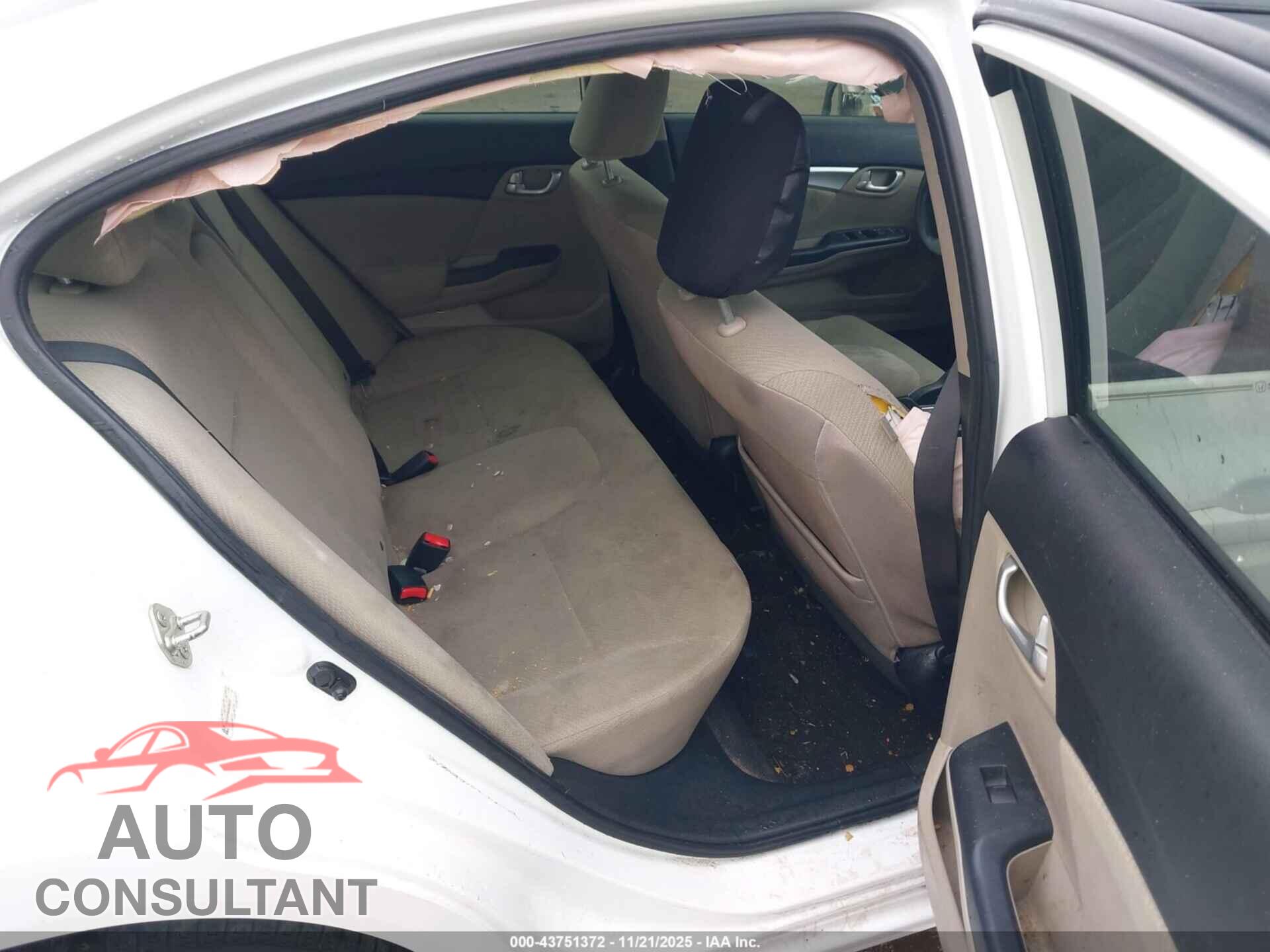 HONDA CIVIC 2013 - 19XFB2F84DE085337