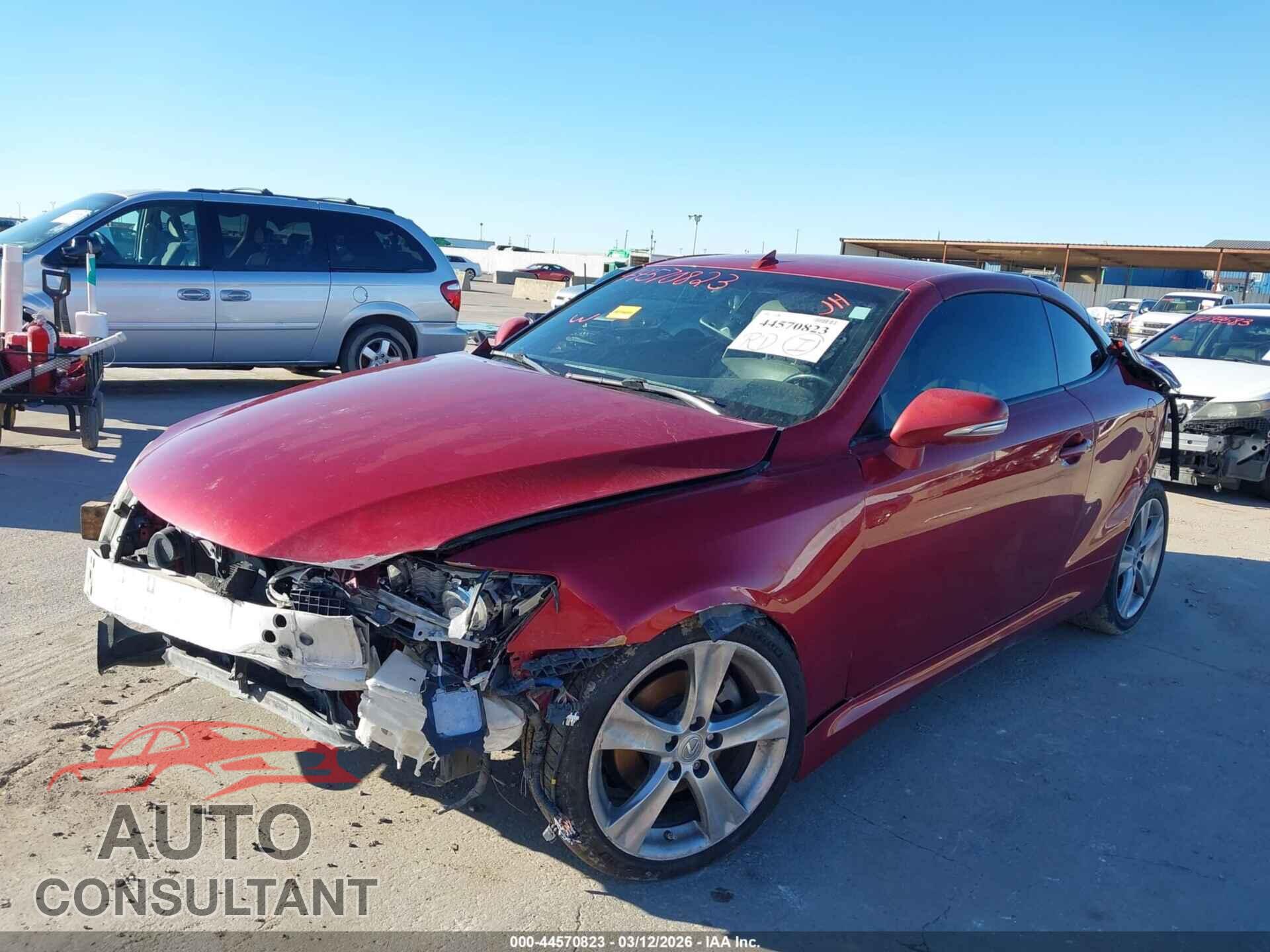 LEXUS IS 250C 2012 - JTHFF2C22C2526364