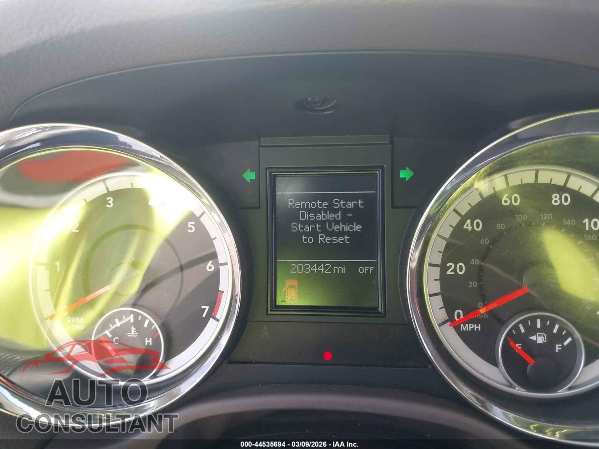 DODGE DURANGO 2013 - 1C4RDHDG5DC674733