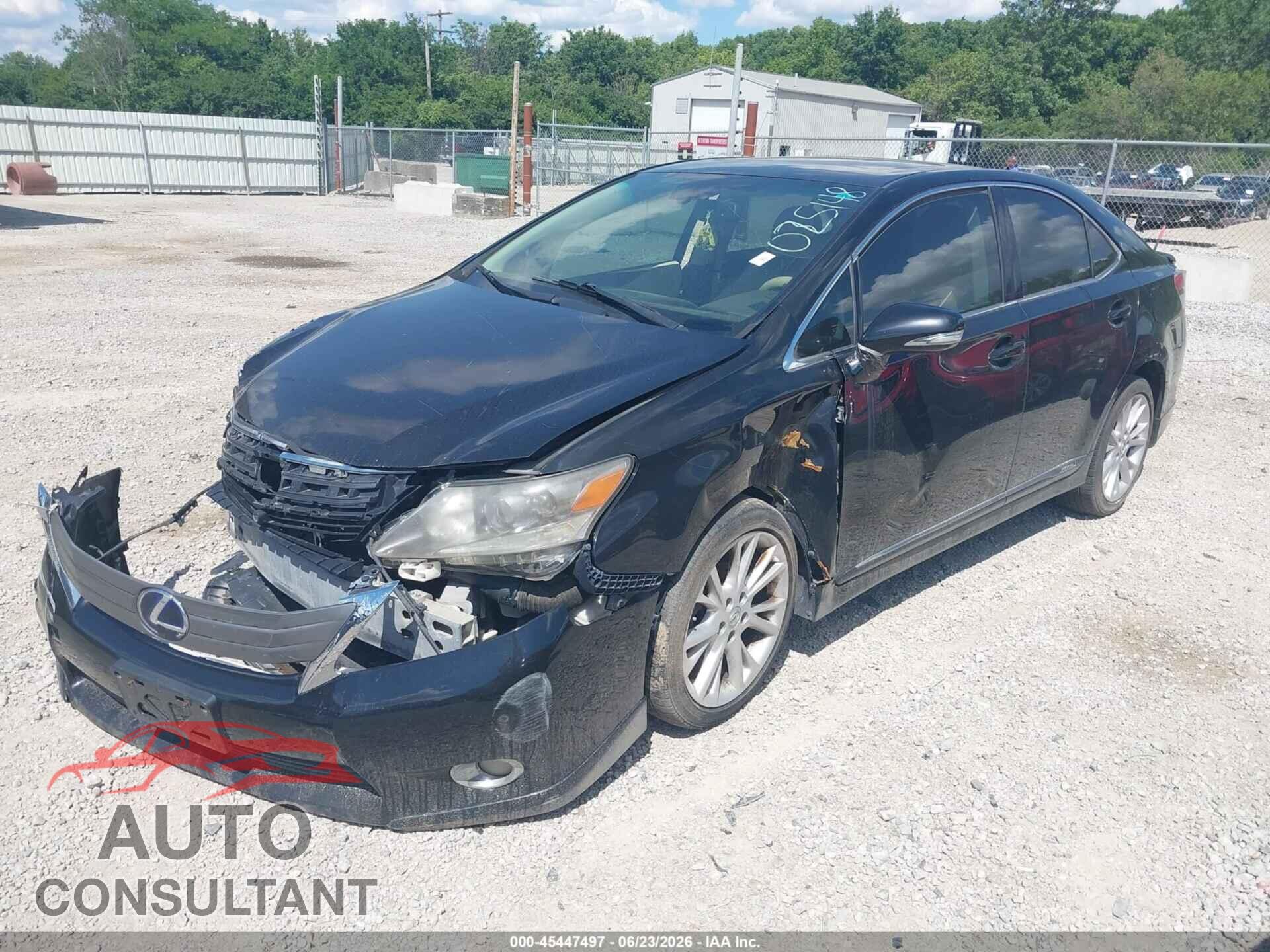 LEXUS HS 250H 2010 - JTHBB1BA8A2025148