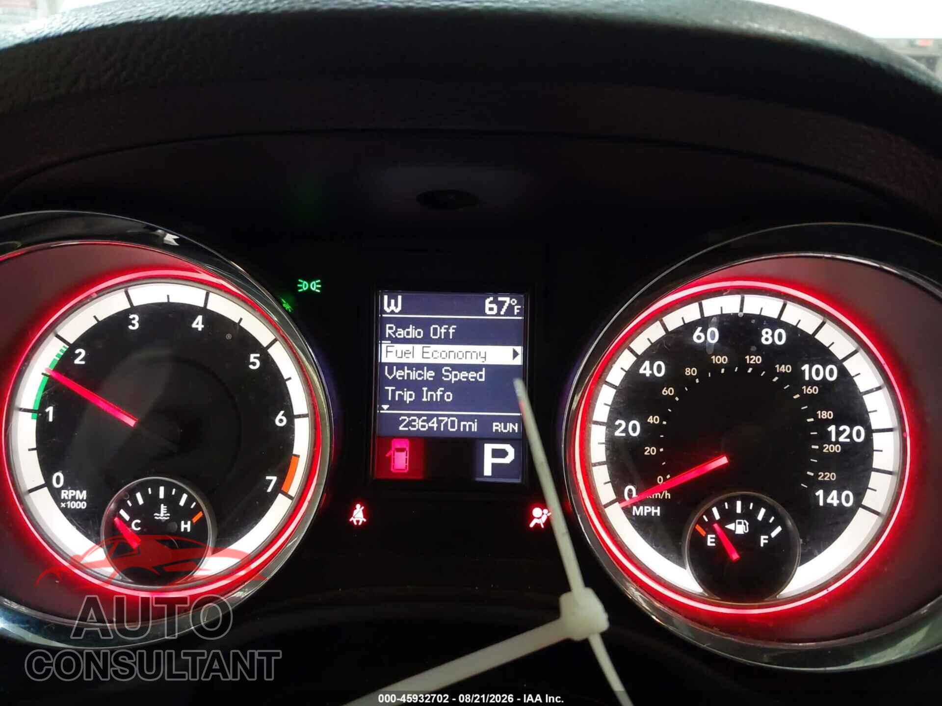 DODGE DURANGO 2013 - 1C4RDJAG7DC682795