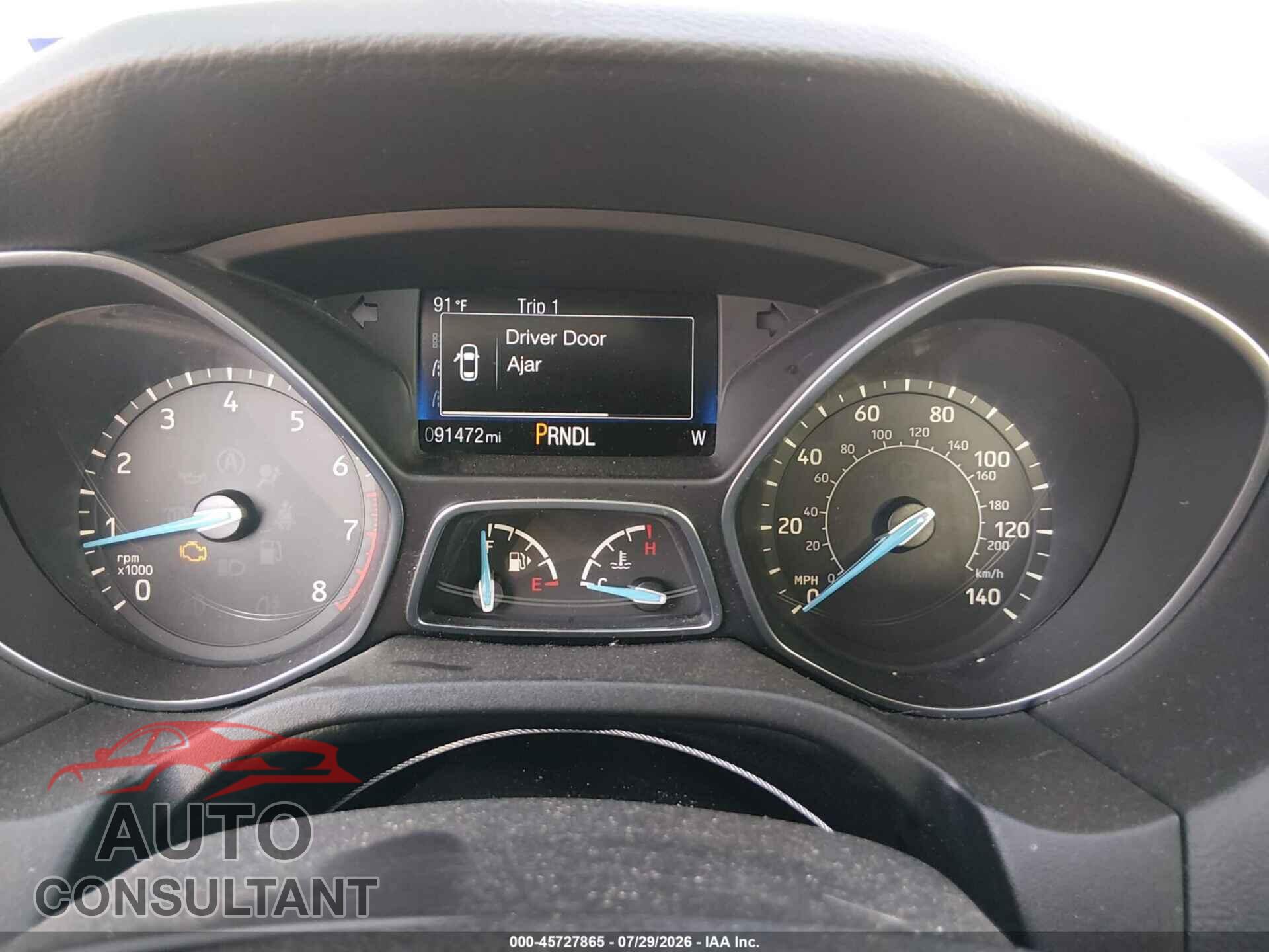 FORD FOCUS 2017 - 1FADP3F2XHL324371