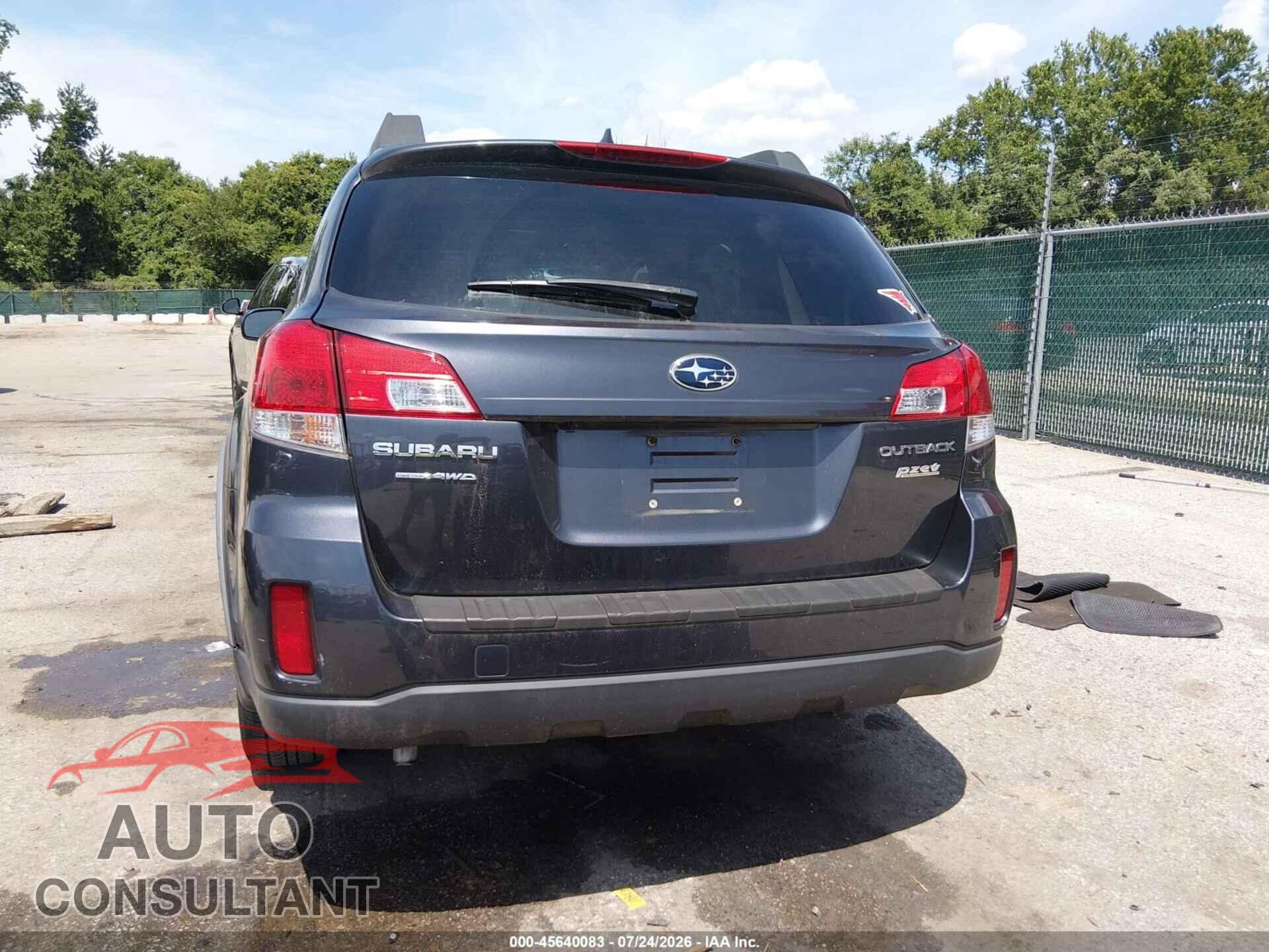 SUBARU OUTBACK 2012 - 4S4BRBLC4C3282173
