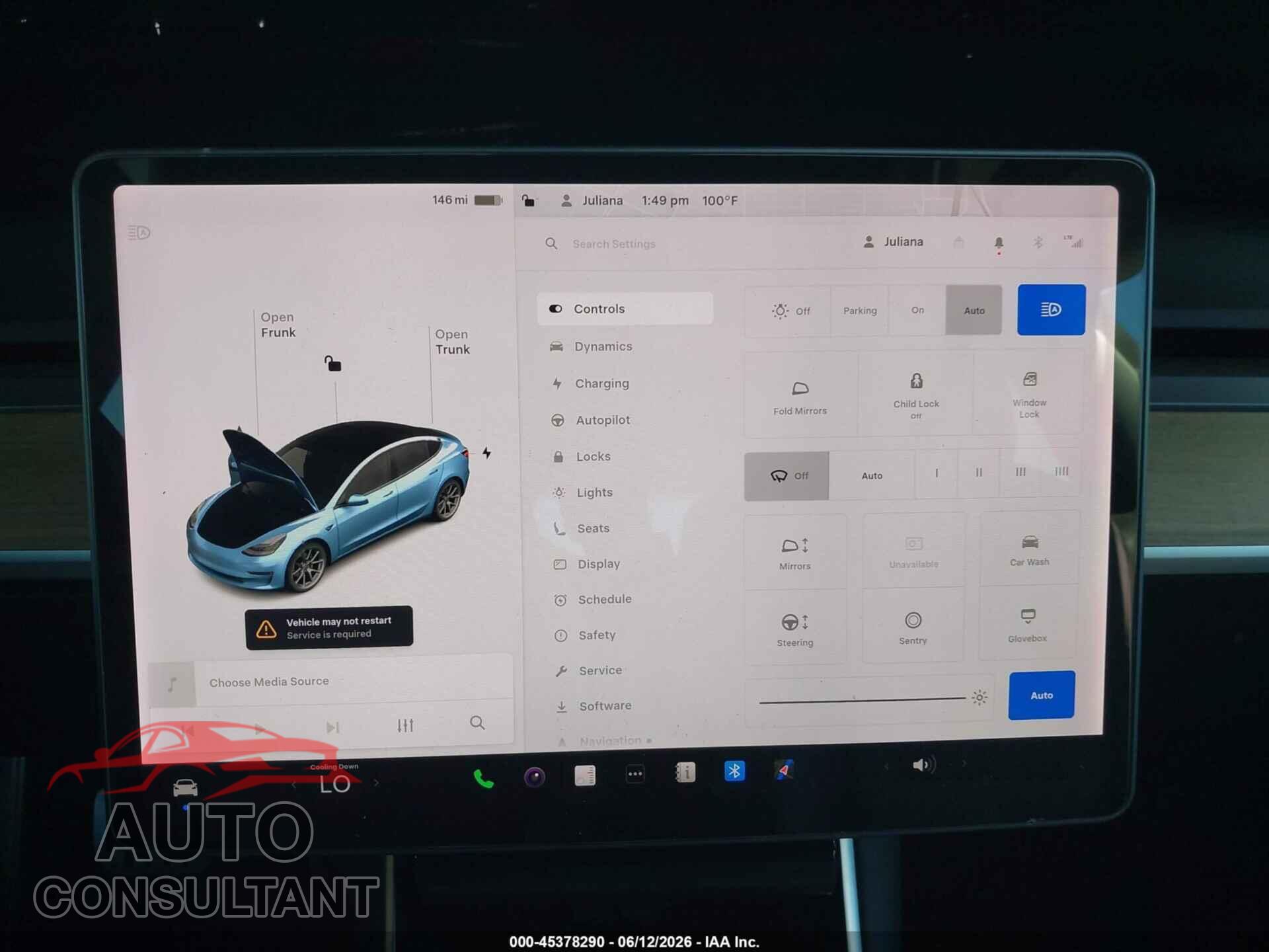 TESLA MODEL 3 2019 - 5YJ3E1EA1KF483816