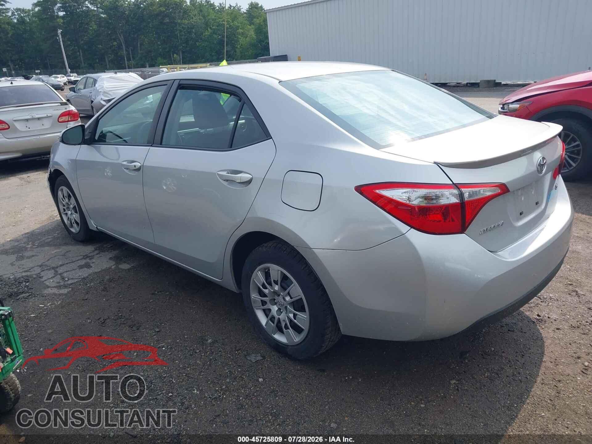 TOYOTA COROLLA 2015 - 2T1BURHEXFC416072