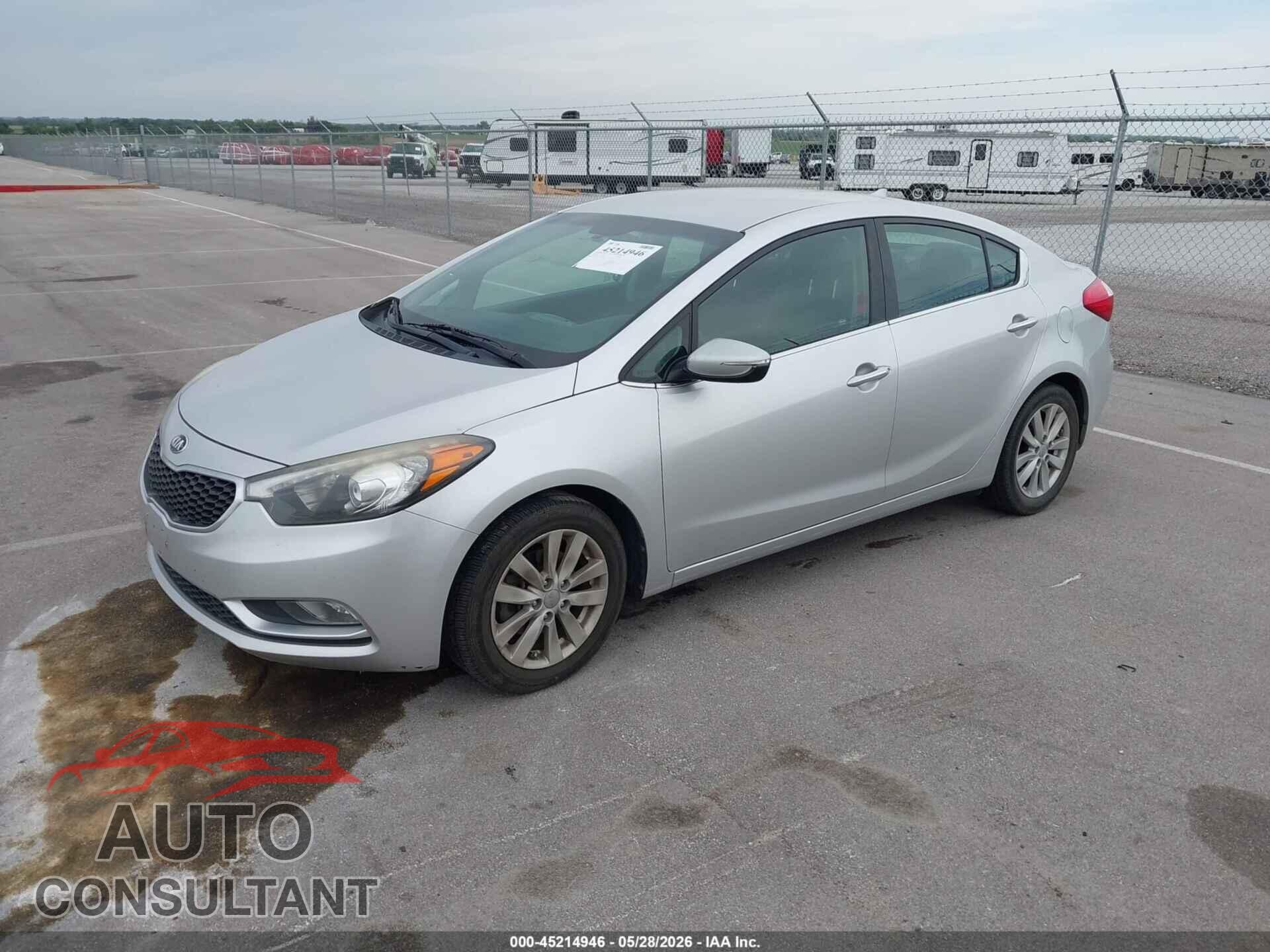 KIA FORTE 2014 - KNAFX4A80E5124794