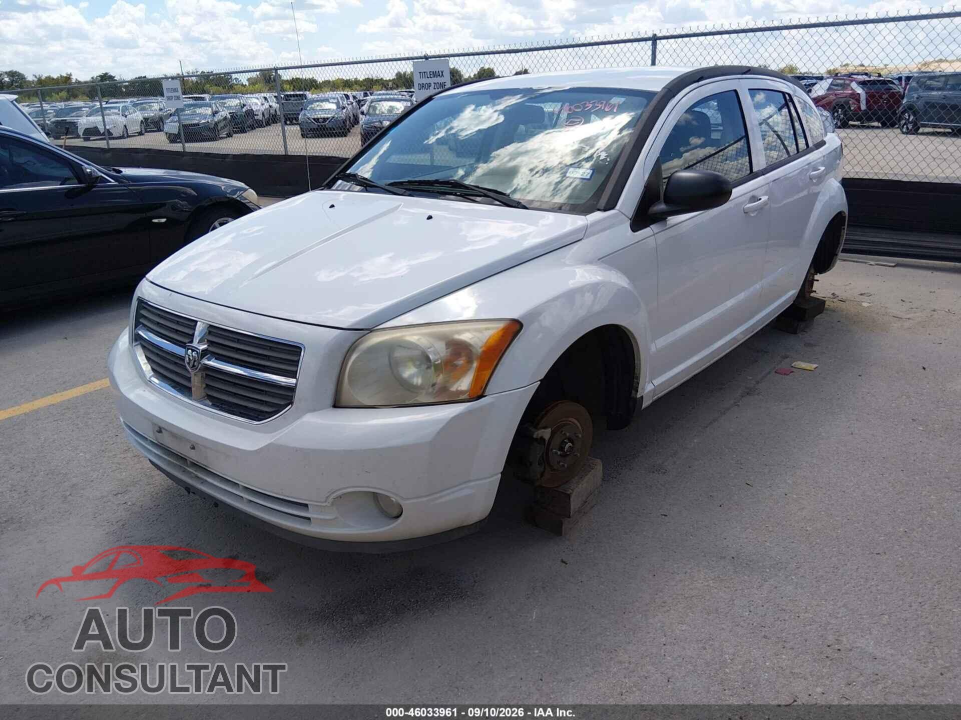 DODGE CALIBER 2012 - 1C3CDWDAXCD508274
