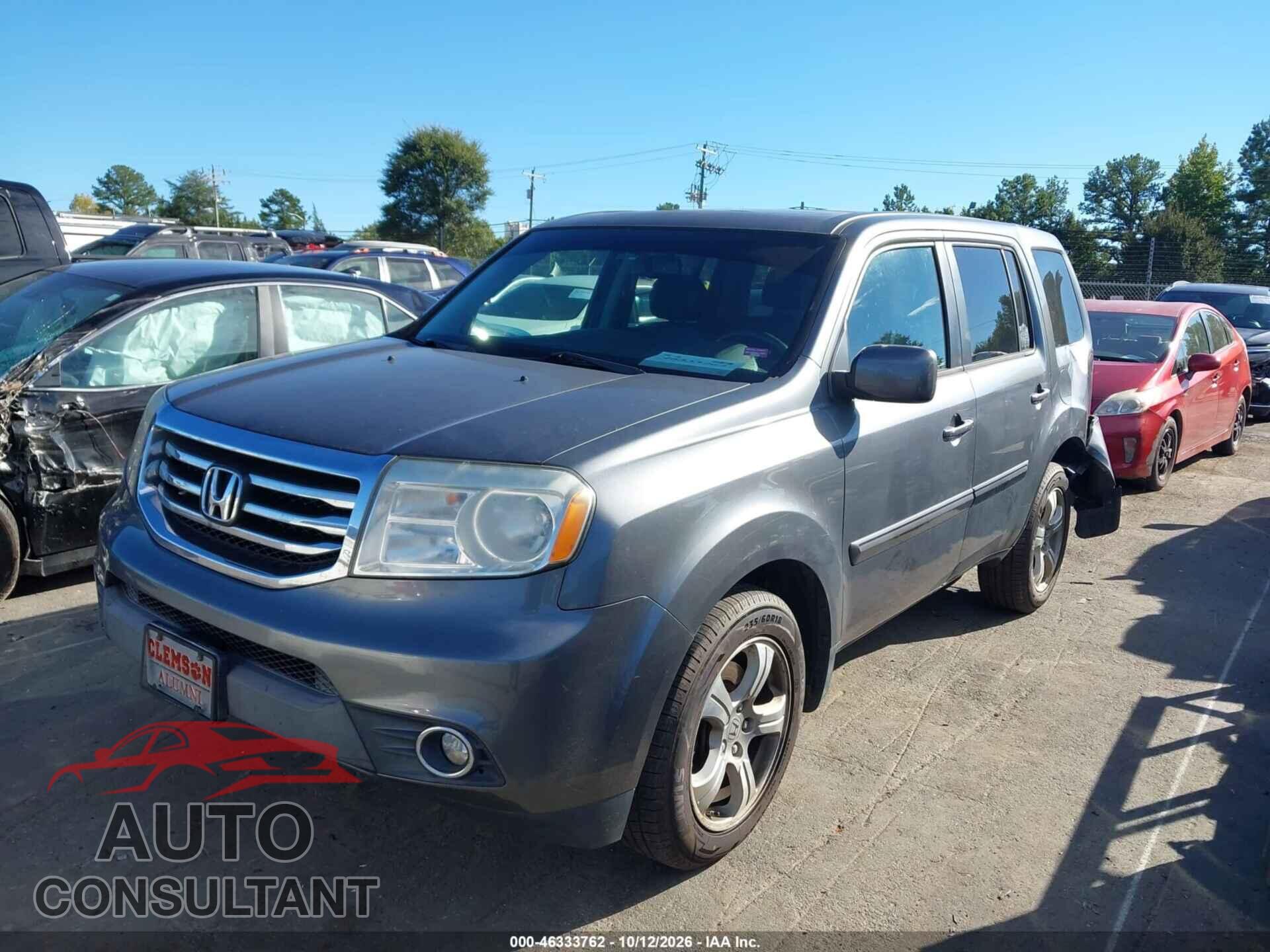 HONDA PILOT 2012 - 5FNYF4H73CB058894