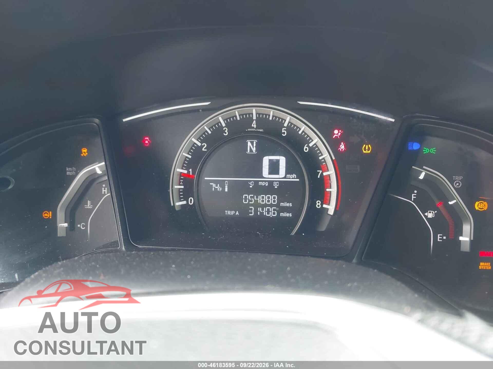 HONDA CIVIC 2017 - 19XFC2F50HE071590