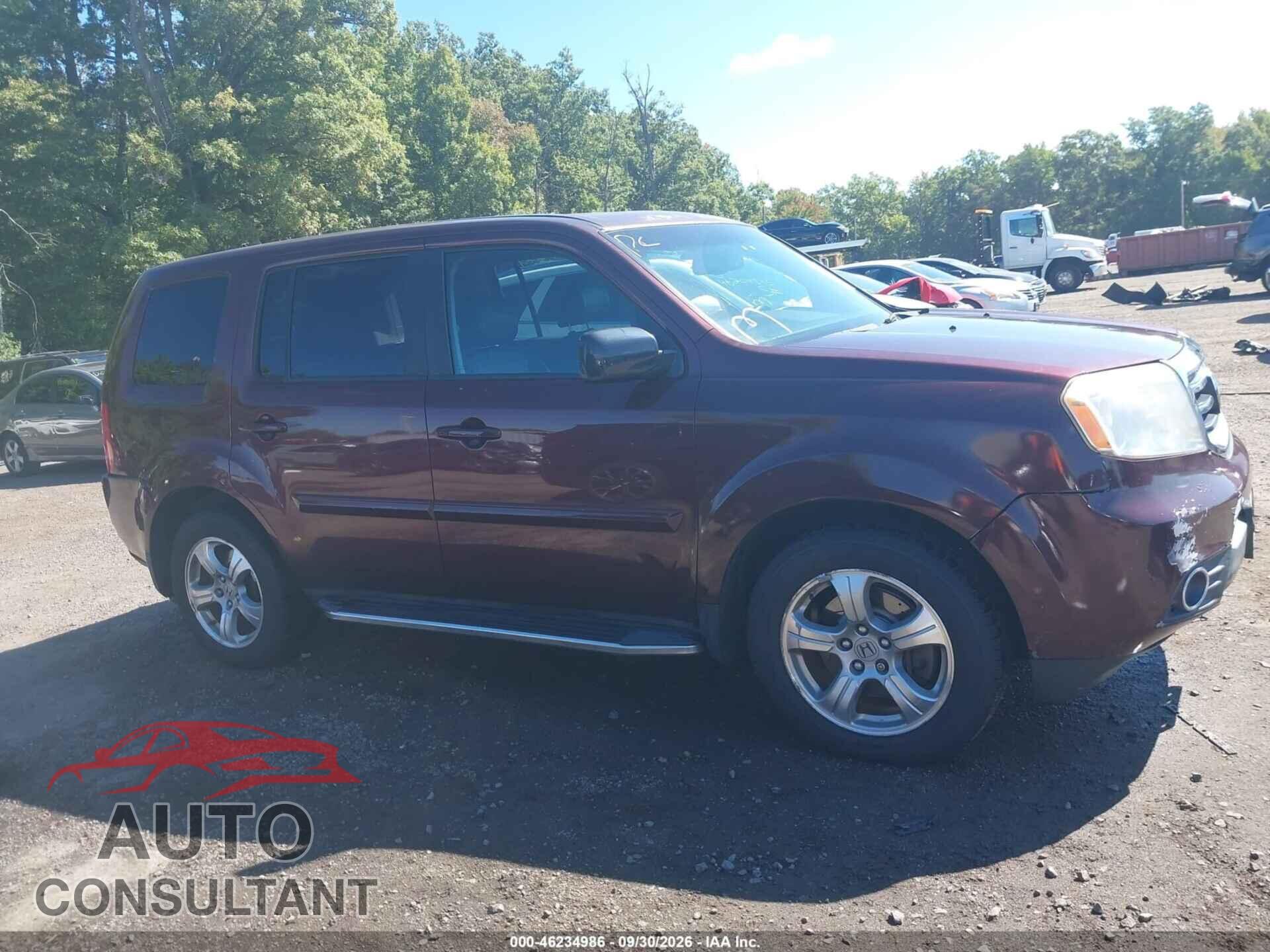 HONDA PILOT 2013 - 5FNYF4H57DB061958