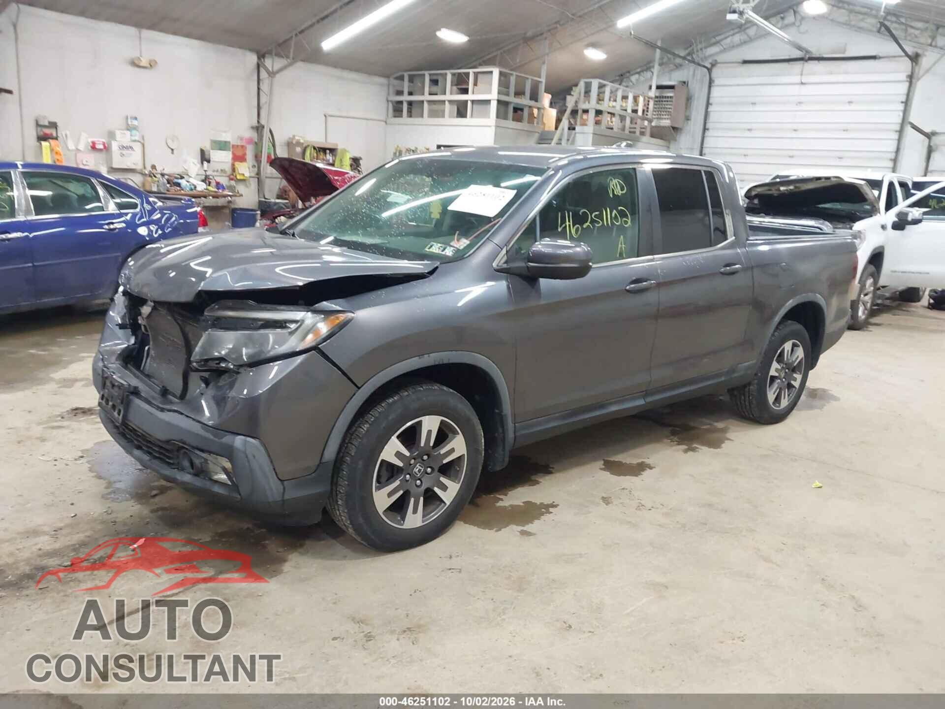 HONDA RIDGELINE 2017 - 5FPYK3F6XHB028211