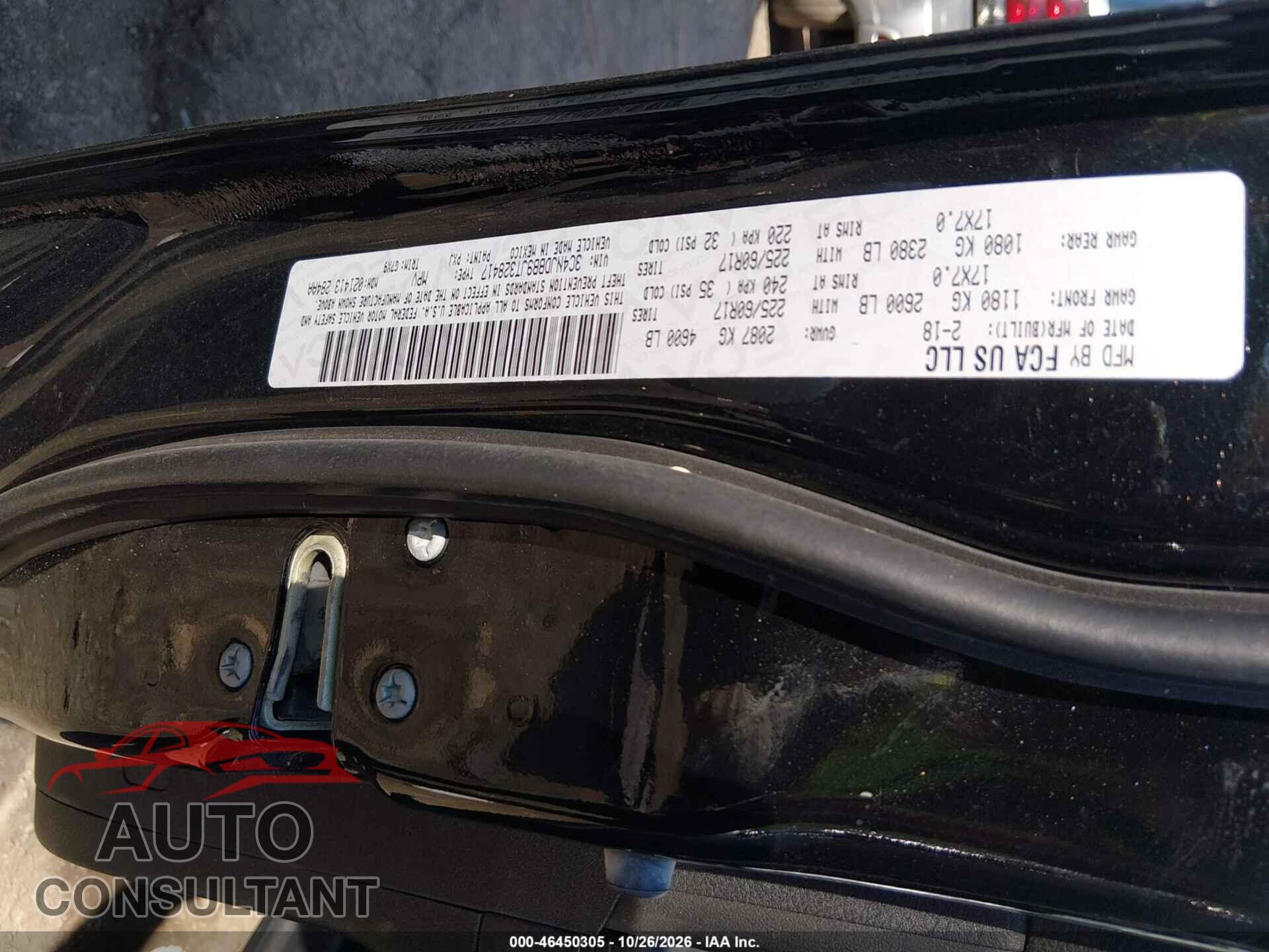 JEEP COMPASS 2018 - 3C4NJDBB9JT328417