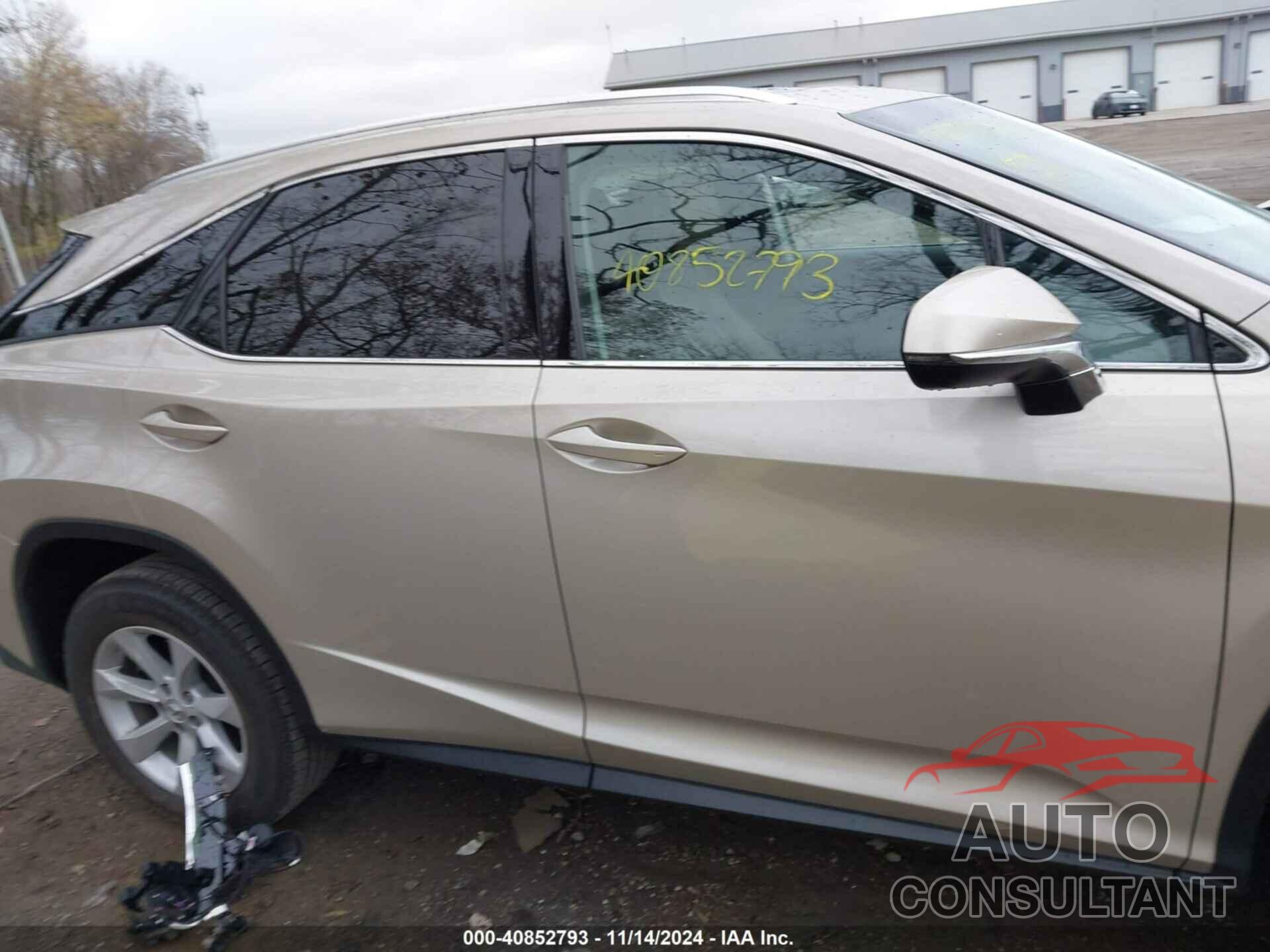LEXUS RX 350 2017 - 2T2BZMCA0HC070024