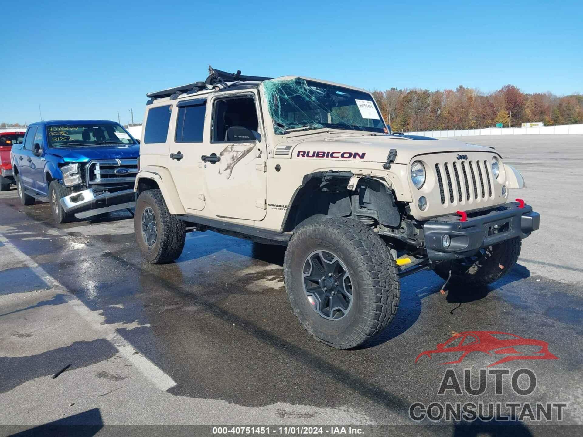 JEEP WRANGLER UNLIMITED 2016 - 1C4HJWFG2GL267236