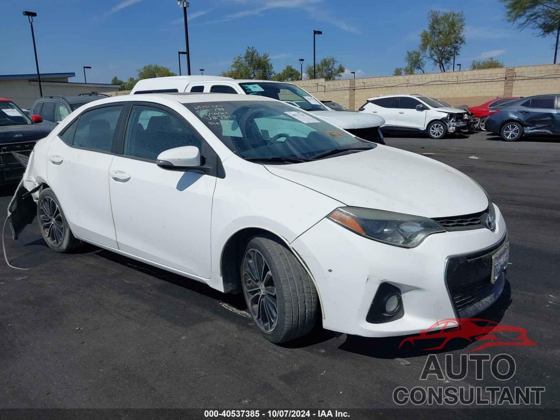TOYOTA COROLLA 2016 - 2T1BURHE8GC567817
