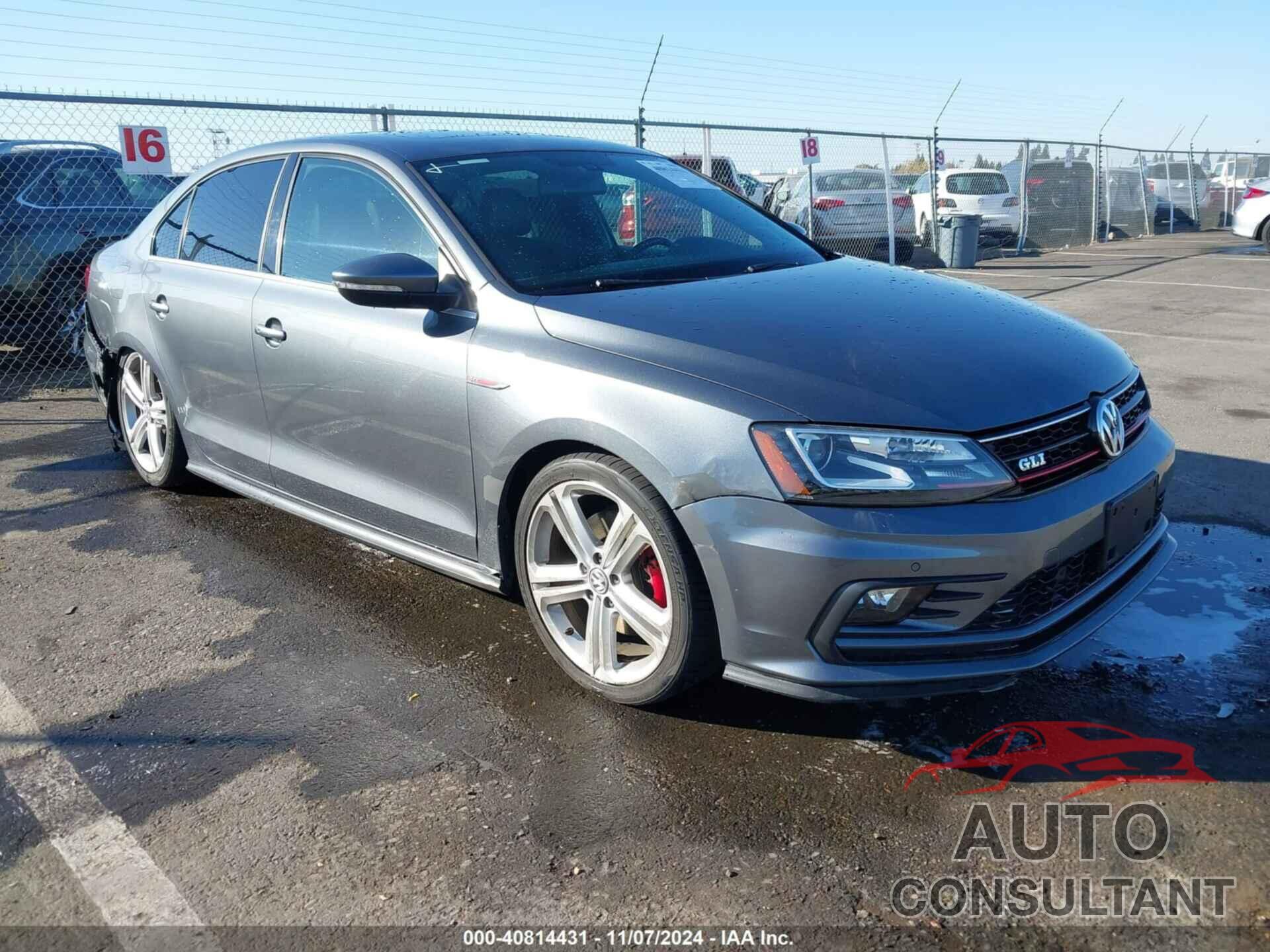 VOLKSWAGEN JETTA 2016 - 3VW4T7AJ2GM224948
