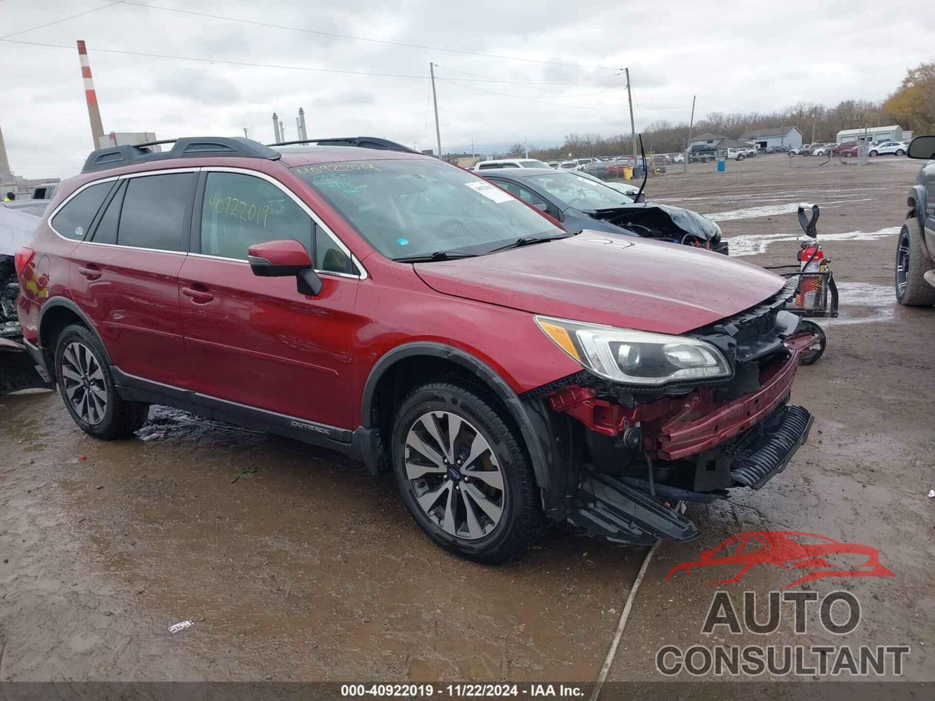 SUBARU OUTBACK 2016 - 4S4BSALC7G3212851