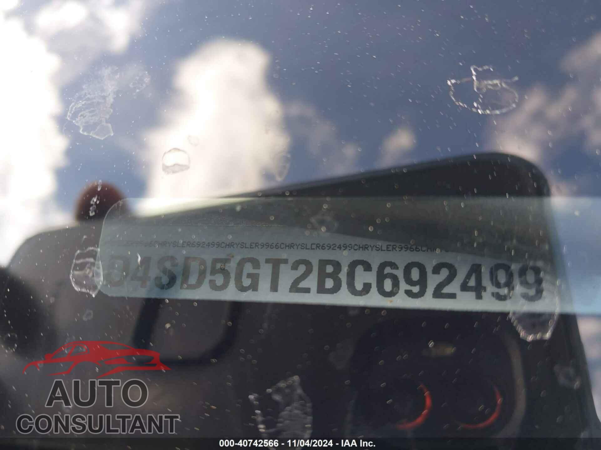 DODGE DURANGO 2011 - 1D4SD5GT2BC692499