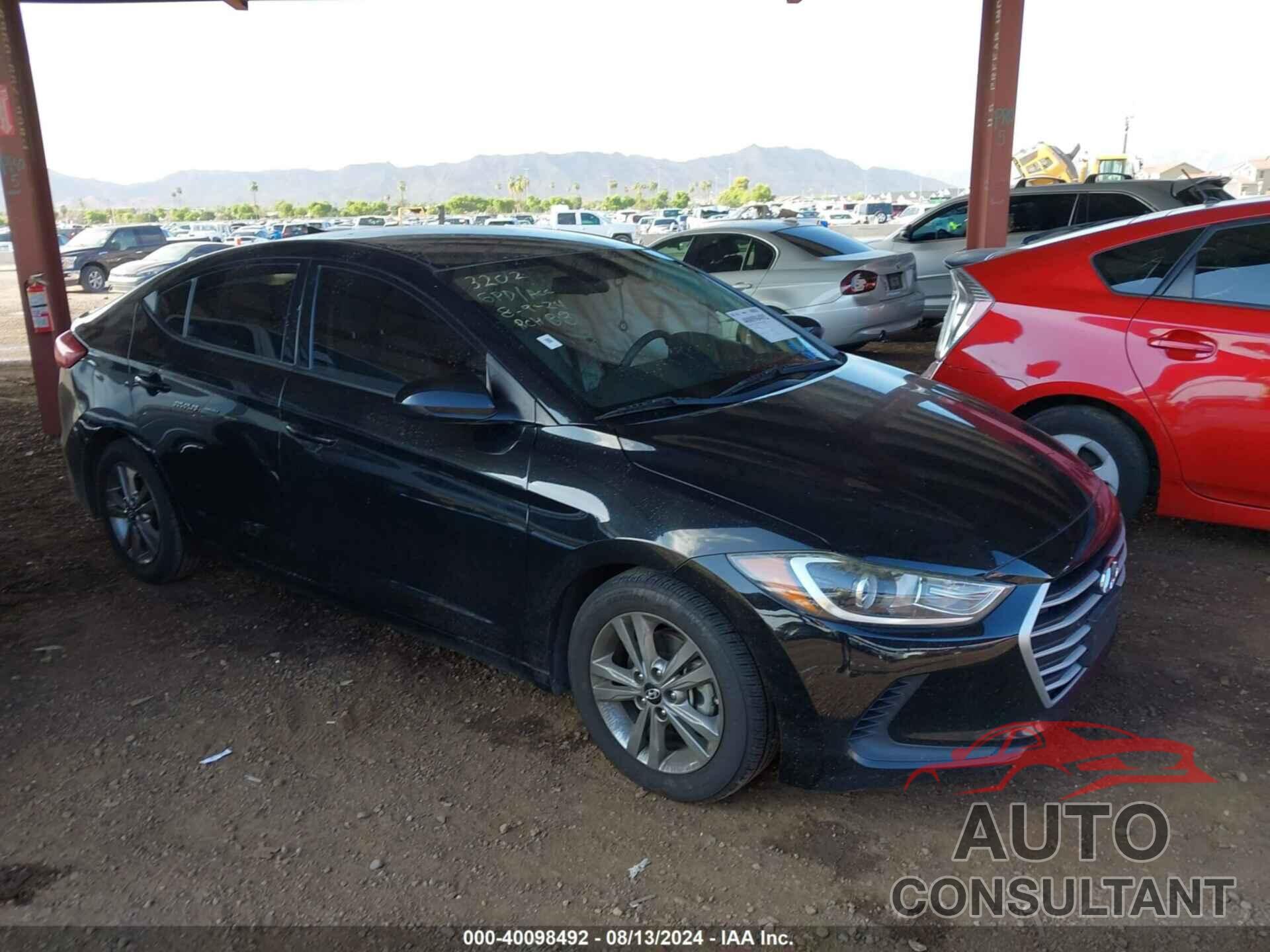 HYUNDAI ELANTRA 2018 - 5NPD84LF6JH234682