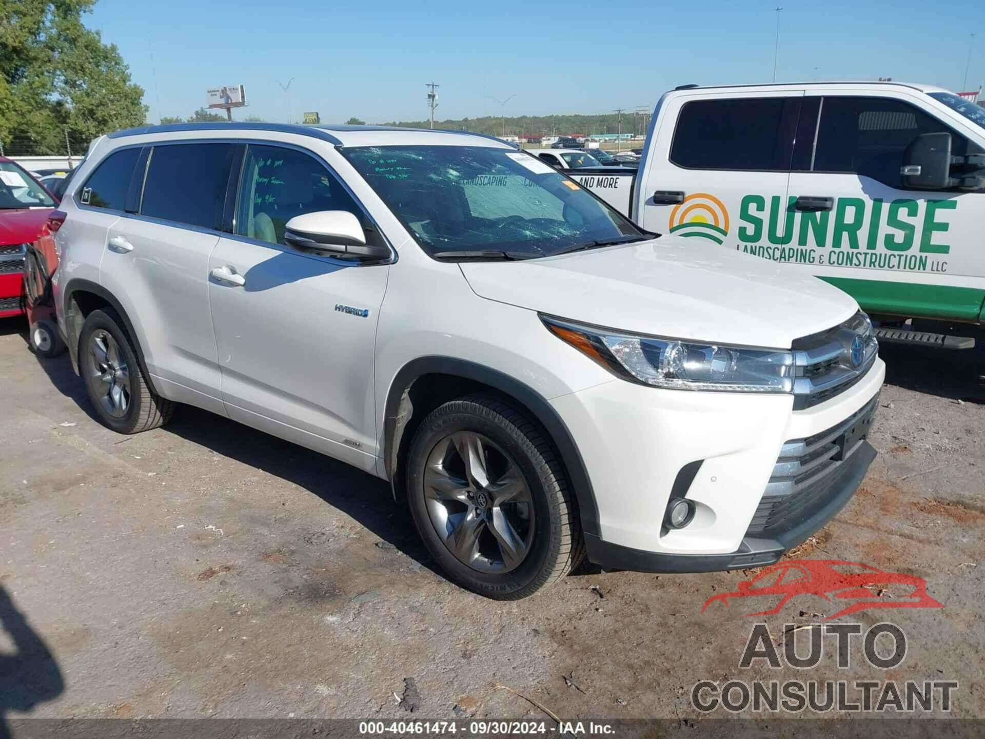 TOYOTA HIGHLANDER HYBRID 2018 - 5TDDGRFH3JS038173
