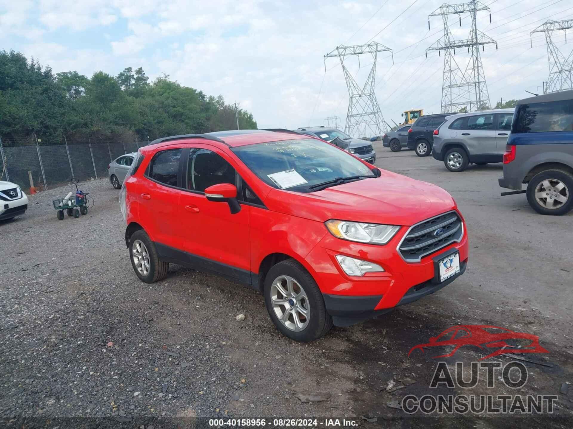 FORD ECOSPORT 2019 - MAJ6S3GL1KC287054