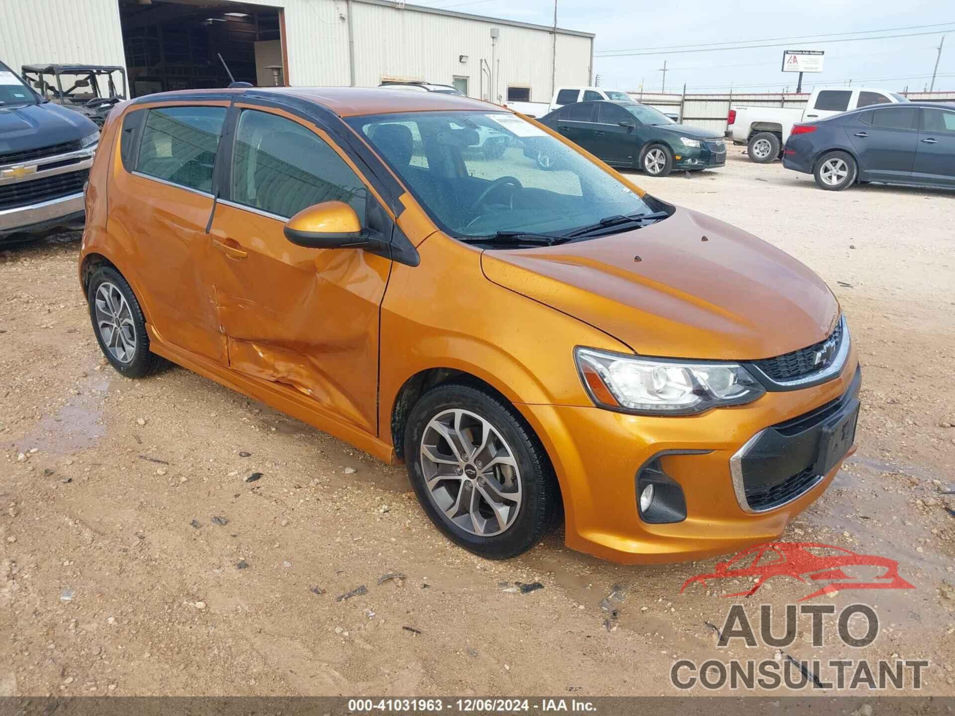 CHEVROLET SONIC 2019 - 1G1JD6SBXK4106535