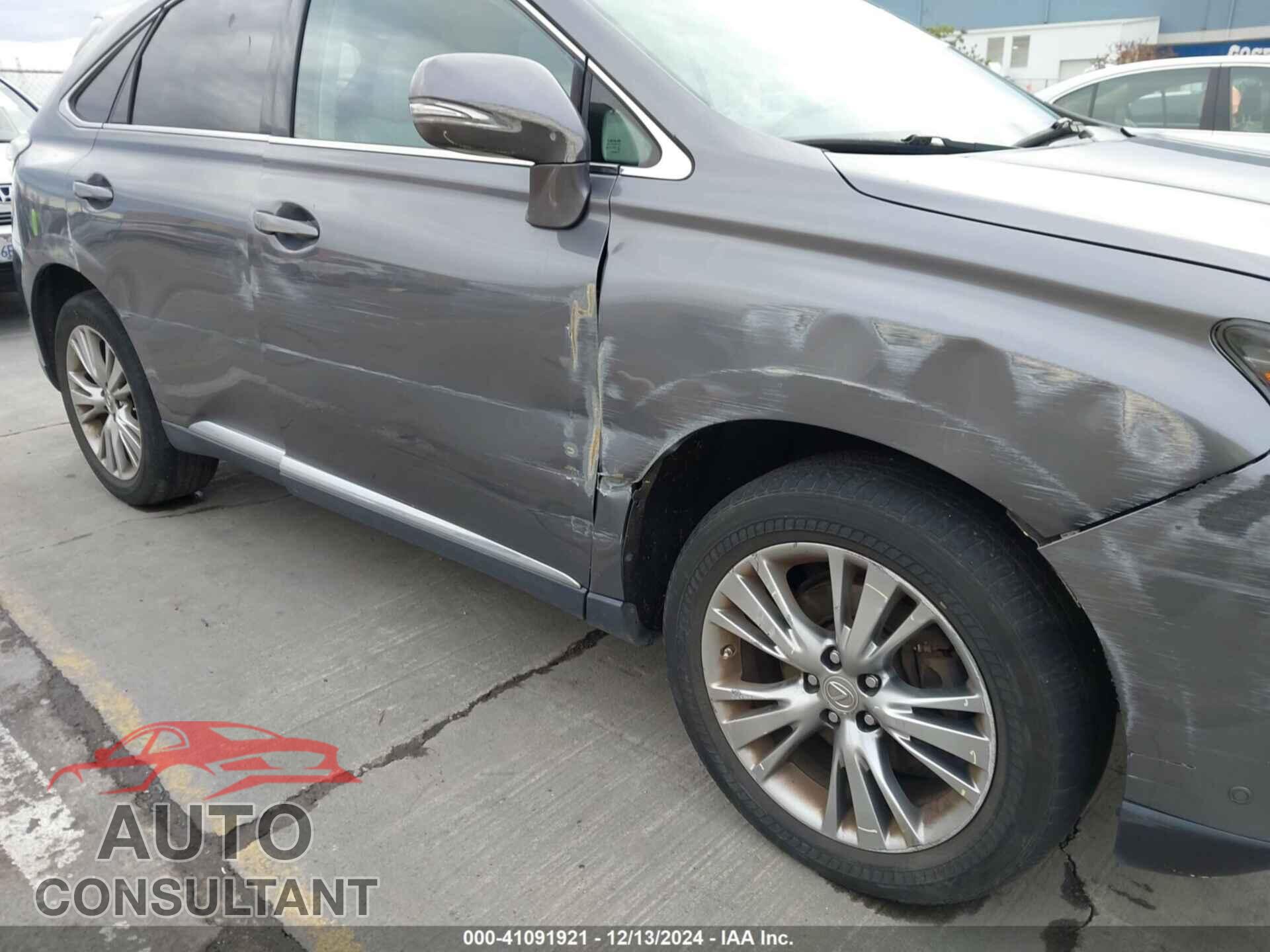 LEXUS RX 350 2013 - 2T2BK1BA8DC224283