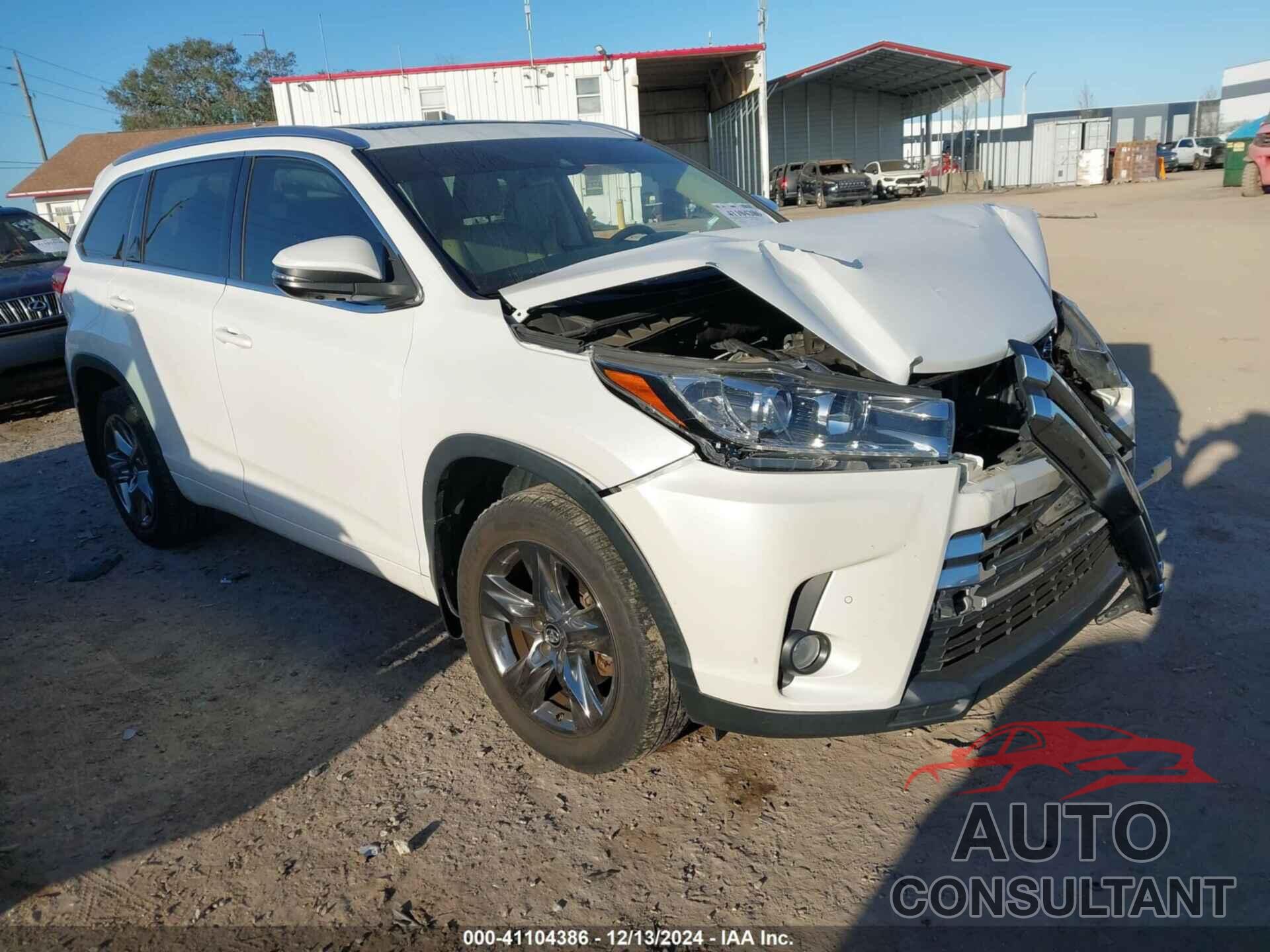 TOYOTA HIGHLANDER 2017 - 5TDDZRFH7HS379242