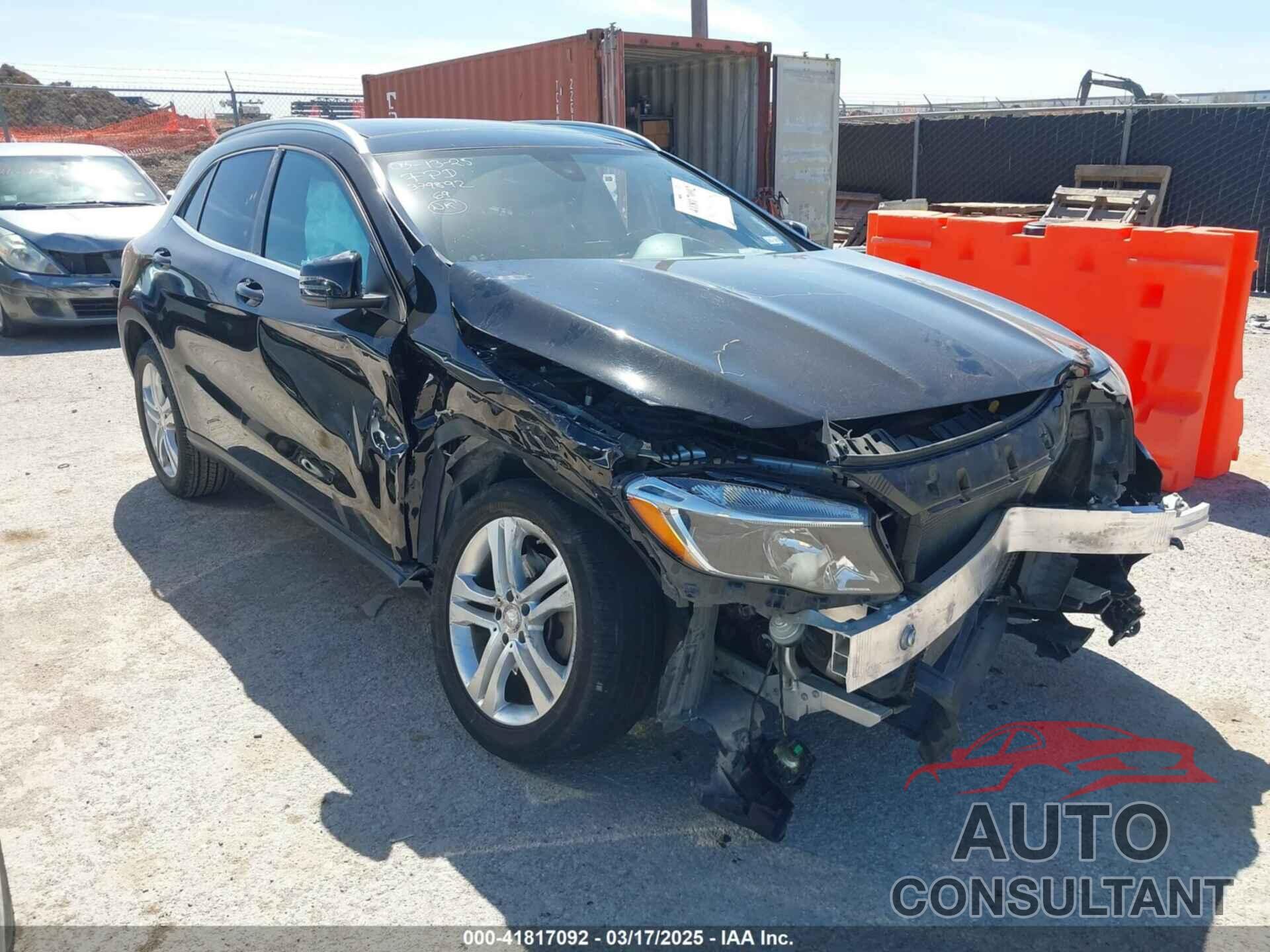 MERCEDES-BENZ GLA 250 2017 - WDCTG4EB1HJ318574