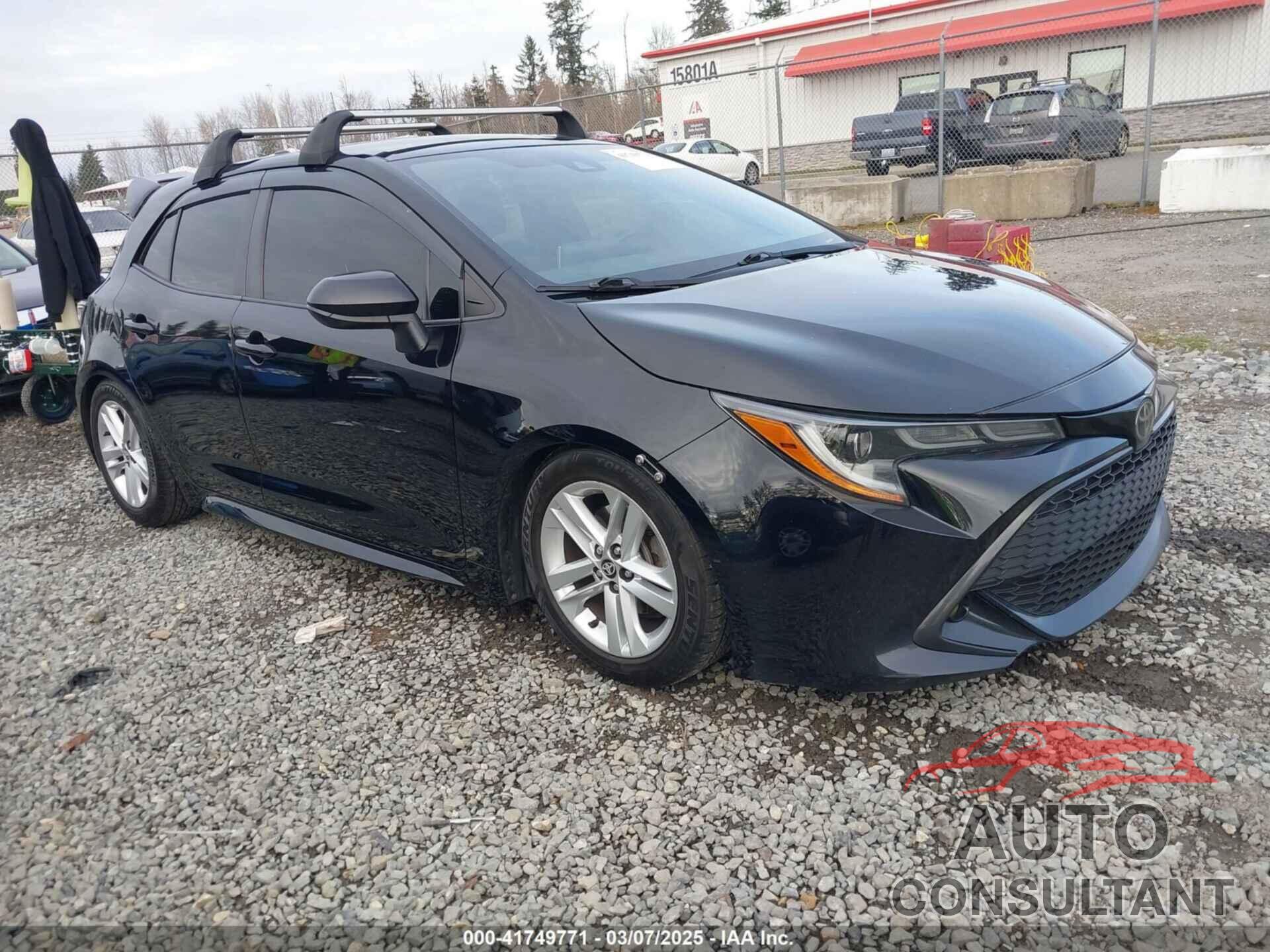 TOYOTA COROLLA 2019 - JTNK4RBE1K3047058