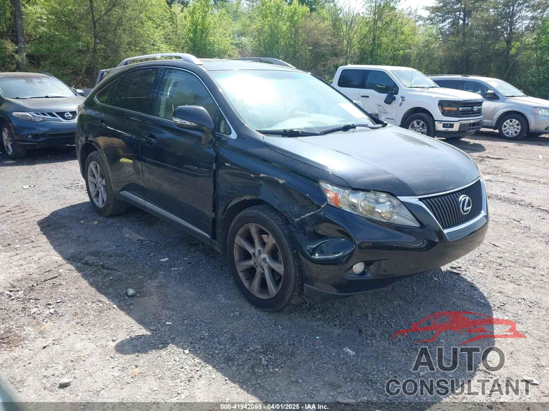 LEXUS RX 350 2011 - JTJZK1BA4B2004456