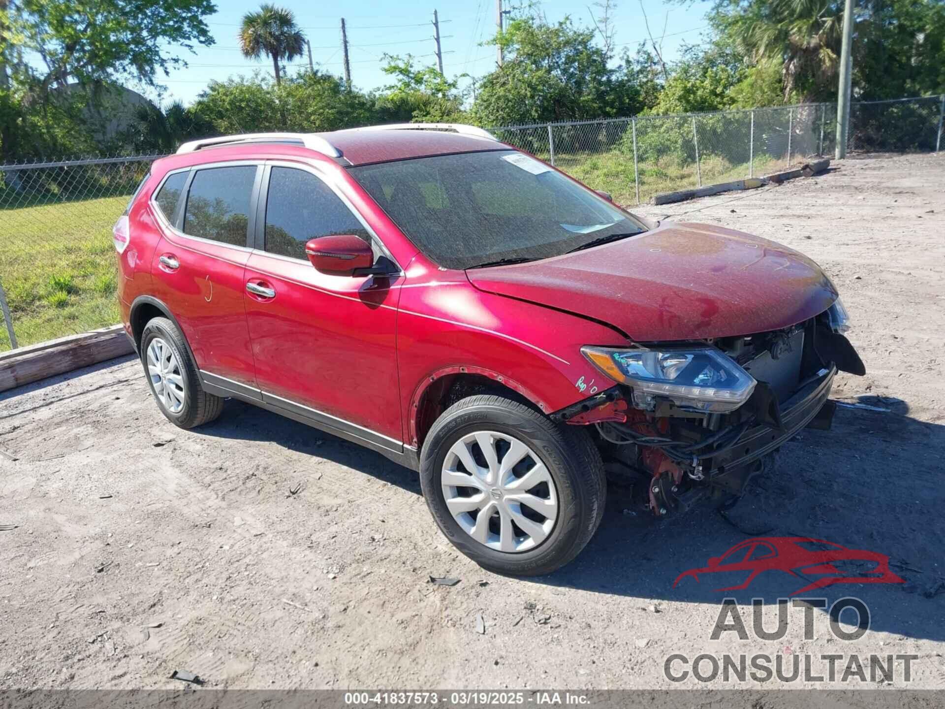 NISSAN ROGUE 2016 - KNMAT2MT7GP594356