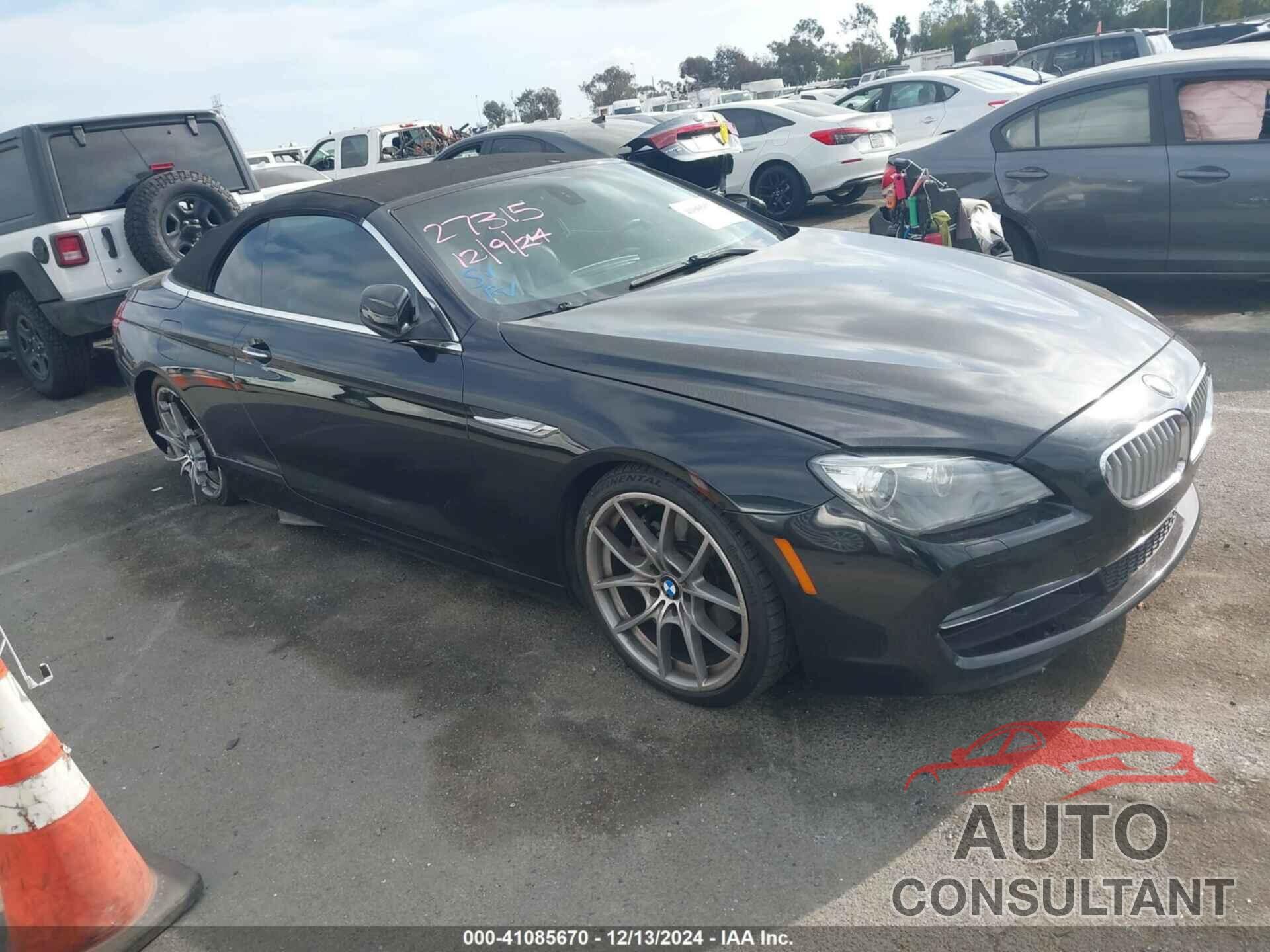 BMW 650I 2012 - WBALZ3C59CDL72345