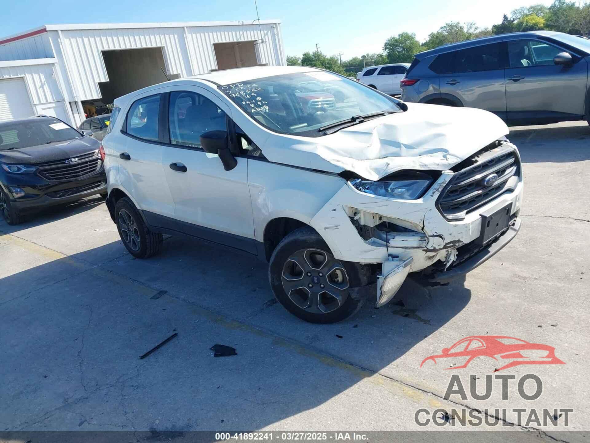 FORD ECOSPORT 2020 - MAJ6S3FL6LC337367