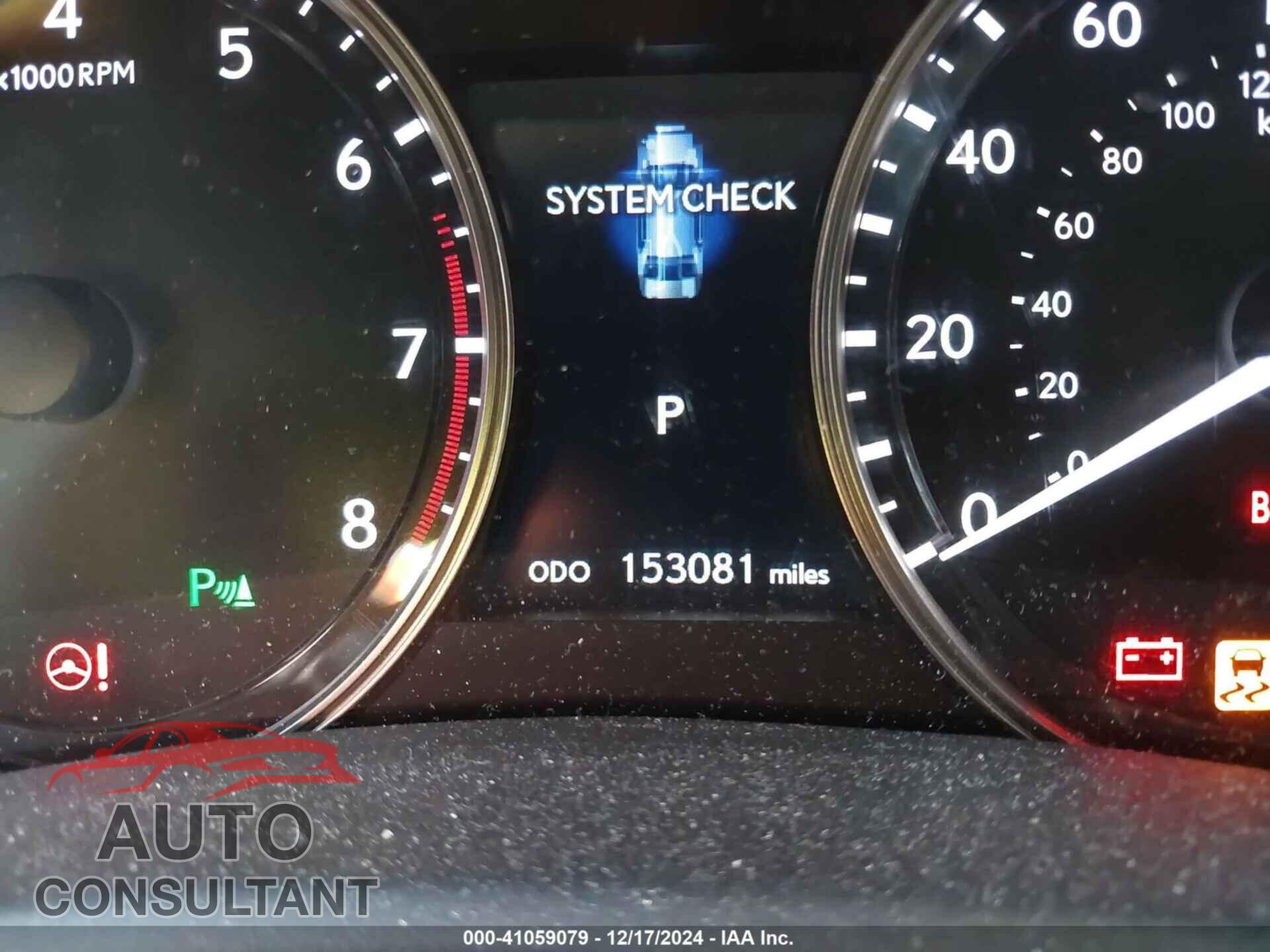 LEXUS GS 2013 - JTHCE1BL4D5019976