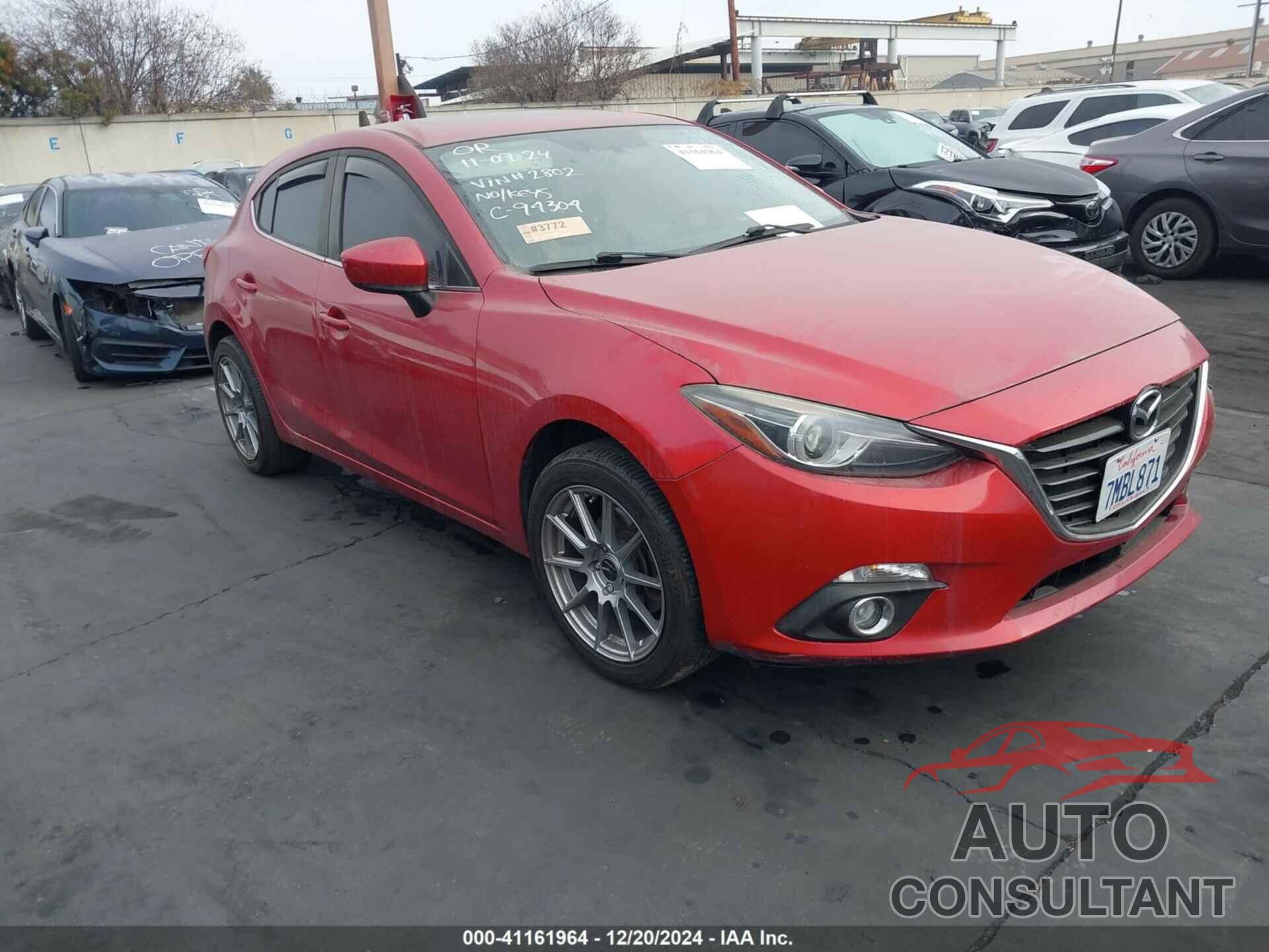 MAZDA MAZDA3 2015 - JM1BM1M39F1272802