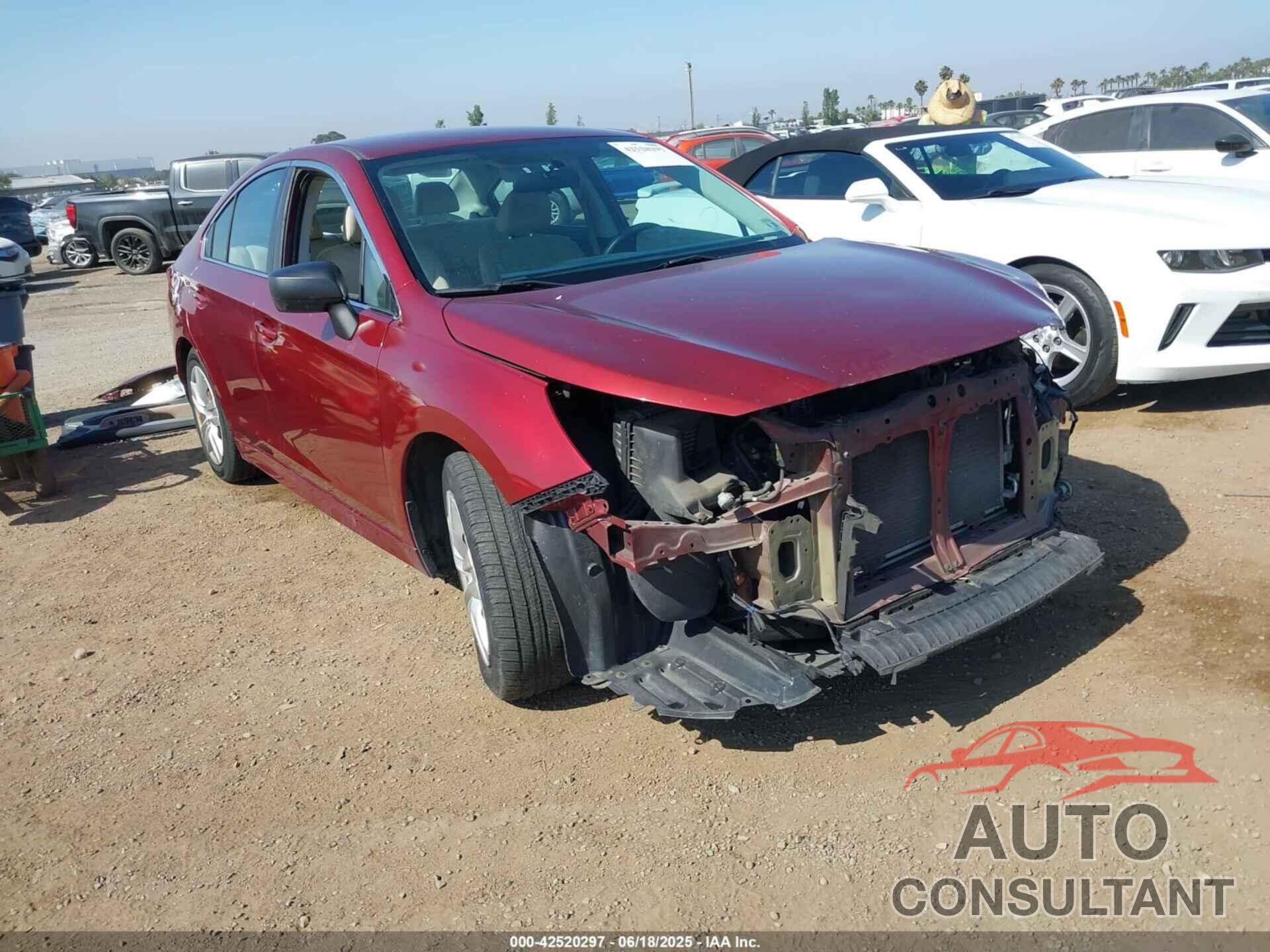 SUBARU LEGACY 2015 - 4S3BNAA60F3057521