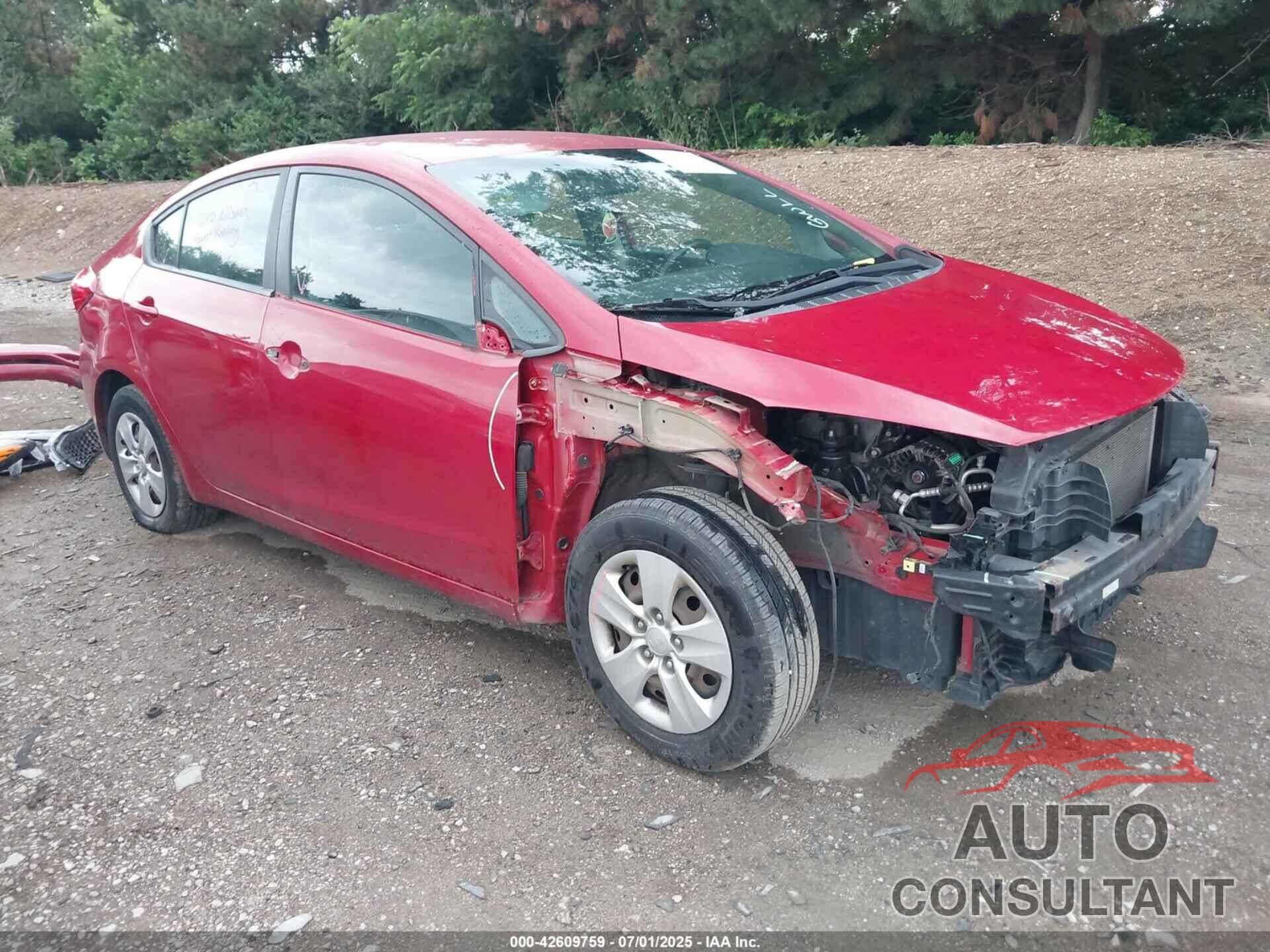 KIA FORTE 2016 - KNAFX4A62G5537527