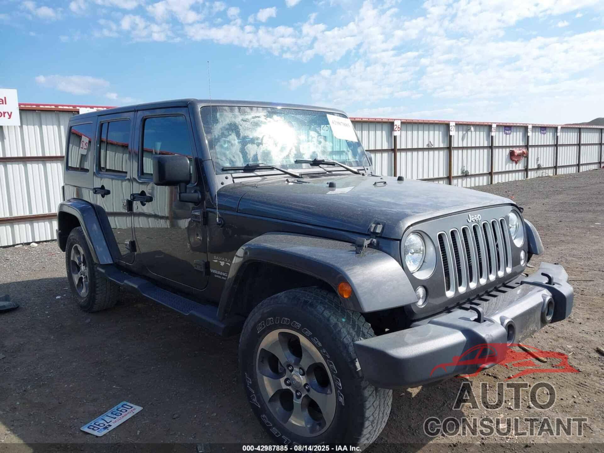 JEEP WRANGLER UNLIMITED 2017 - 1C4BJWEG6HL703403