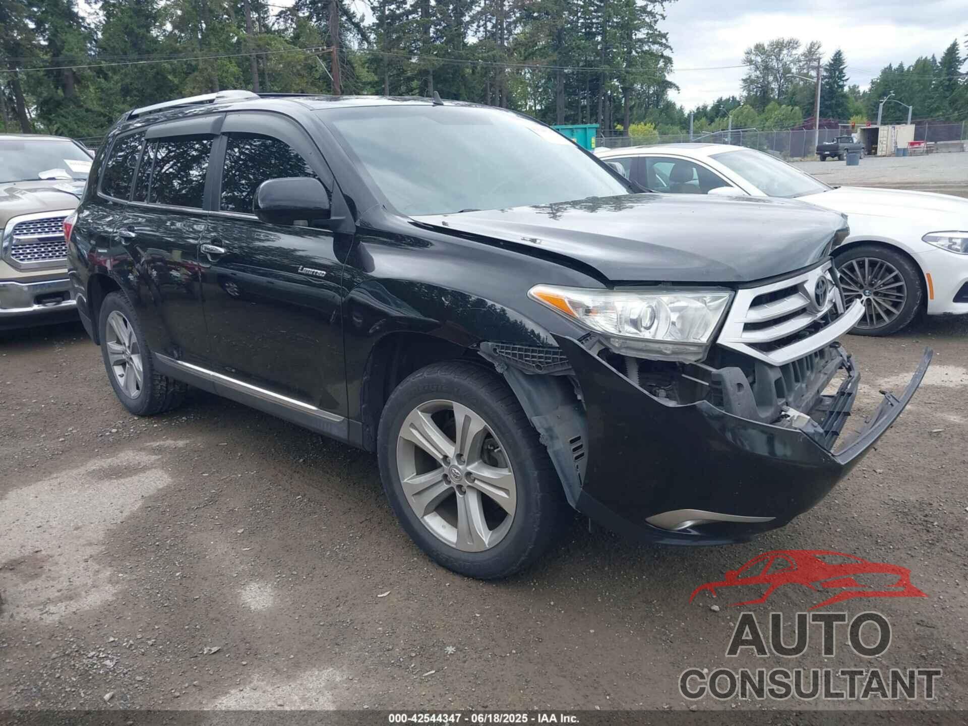 TOYOTA HIGHLANDER 2013 - 5TDDK3EH5DS213816