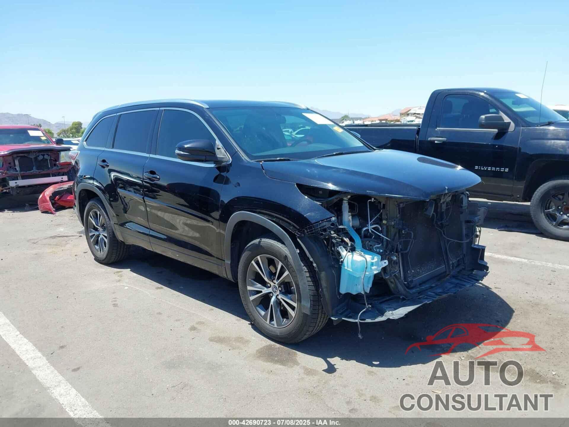 TOYOTA HIGHLANDER 2016 - 5TDKKRFH2GS141910