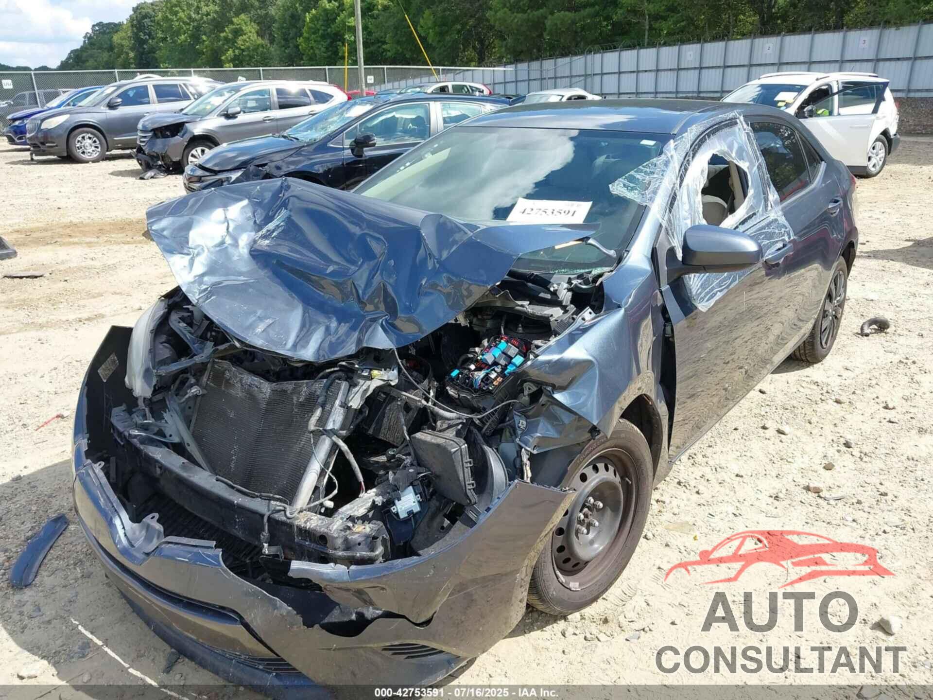 TOYOTA COROLLA 2016 - 2T1BURHE2GC558546