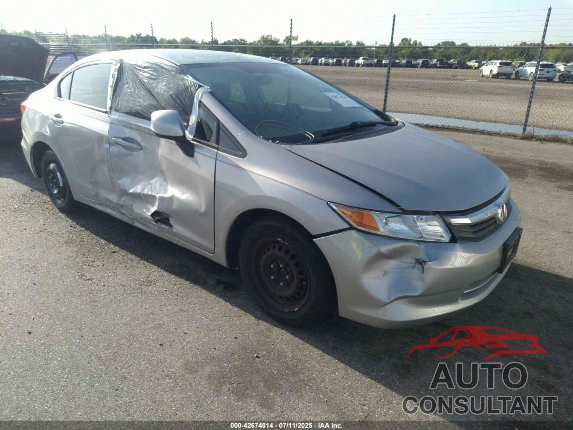 HONDA CIVIC 2012 - 2HGFB2E52CH530539